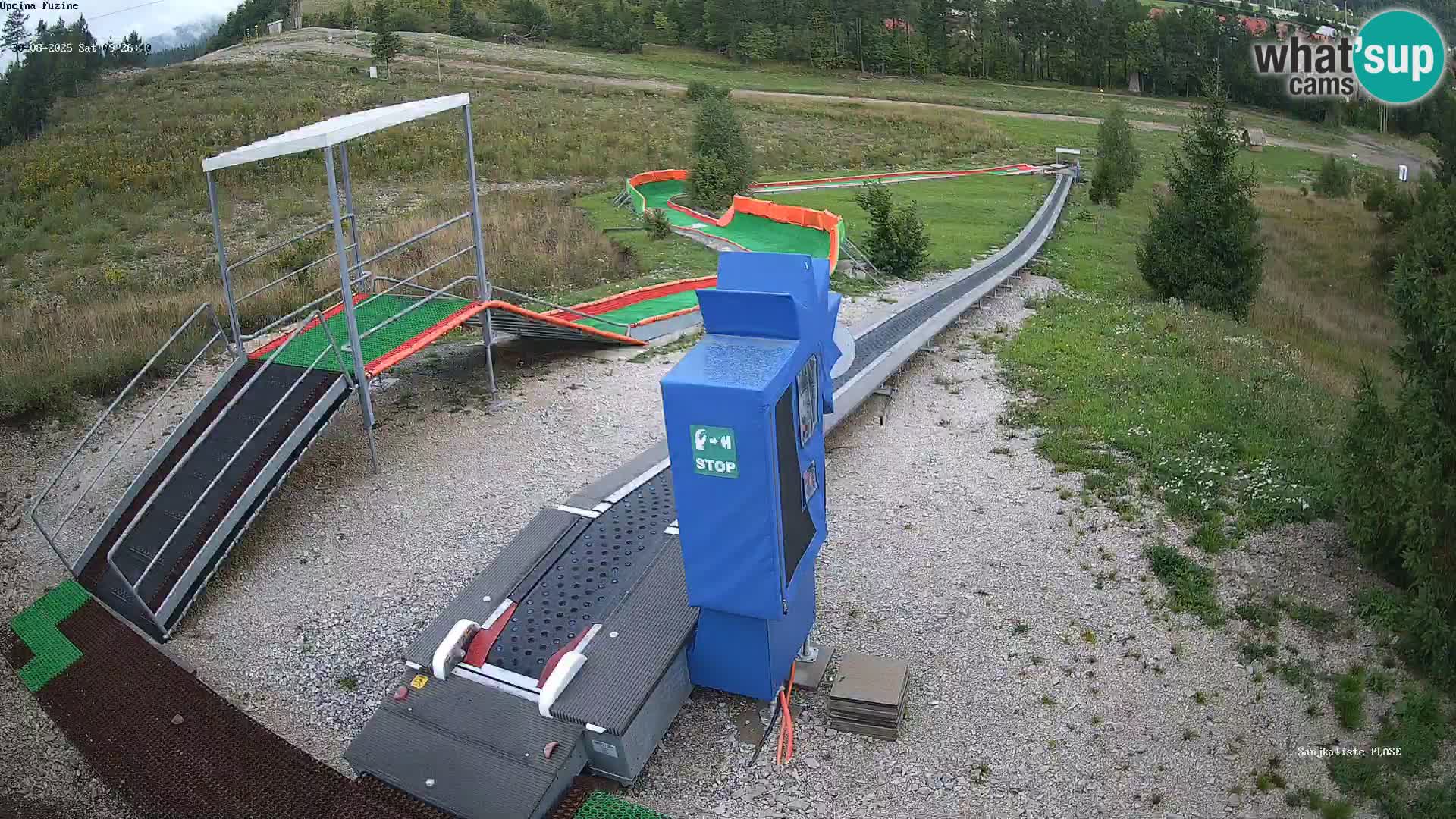 Live webcam Fužine toboggan run – Croatia