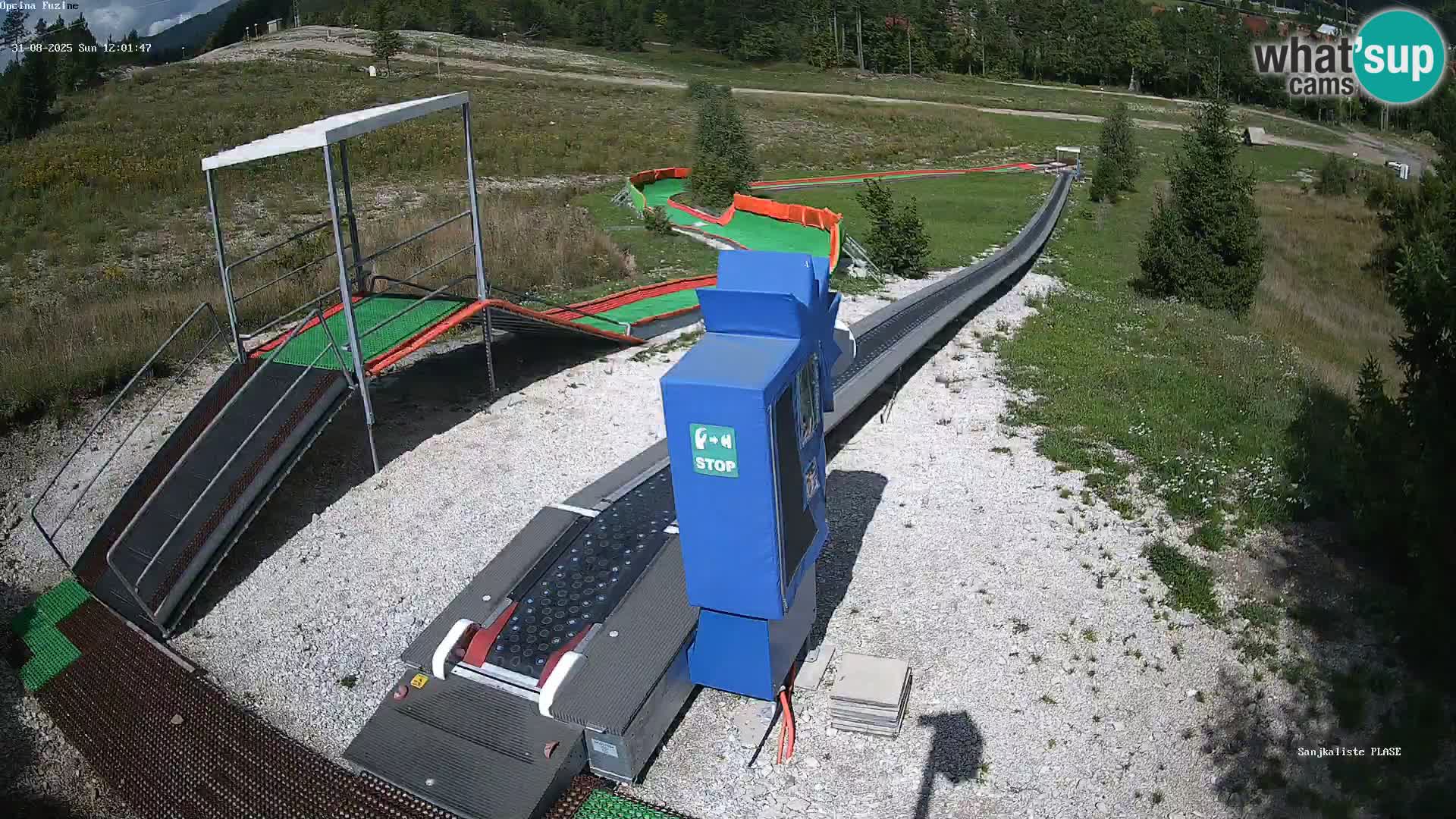 Live webcam Pista da slittino Fužine – Croazia