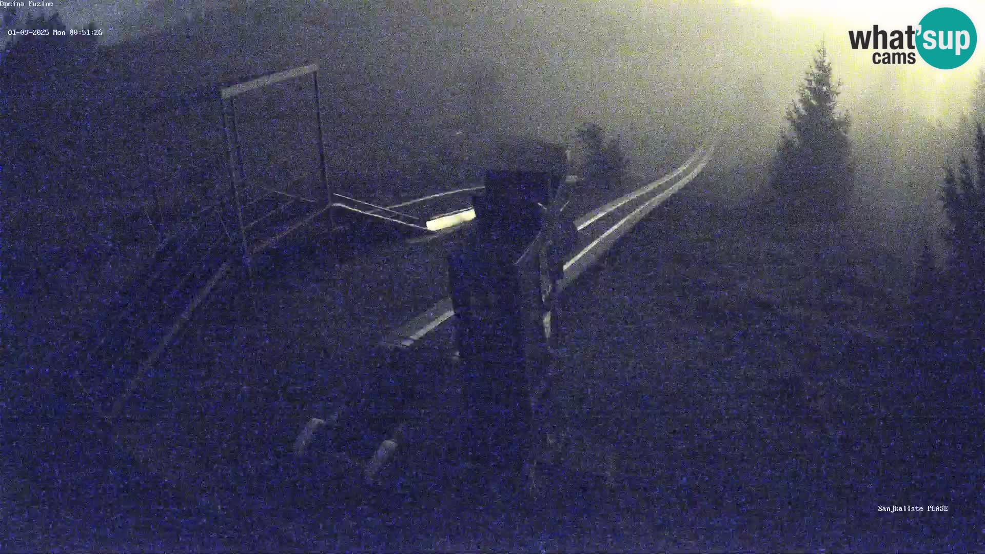 Live webcam Fužine toboggan run – Croatia