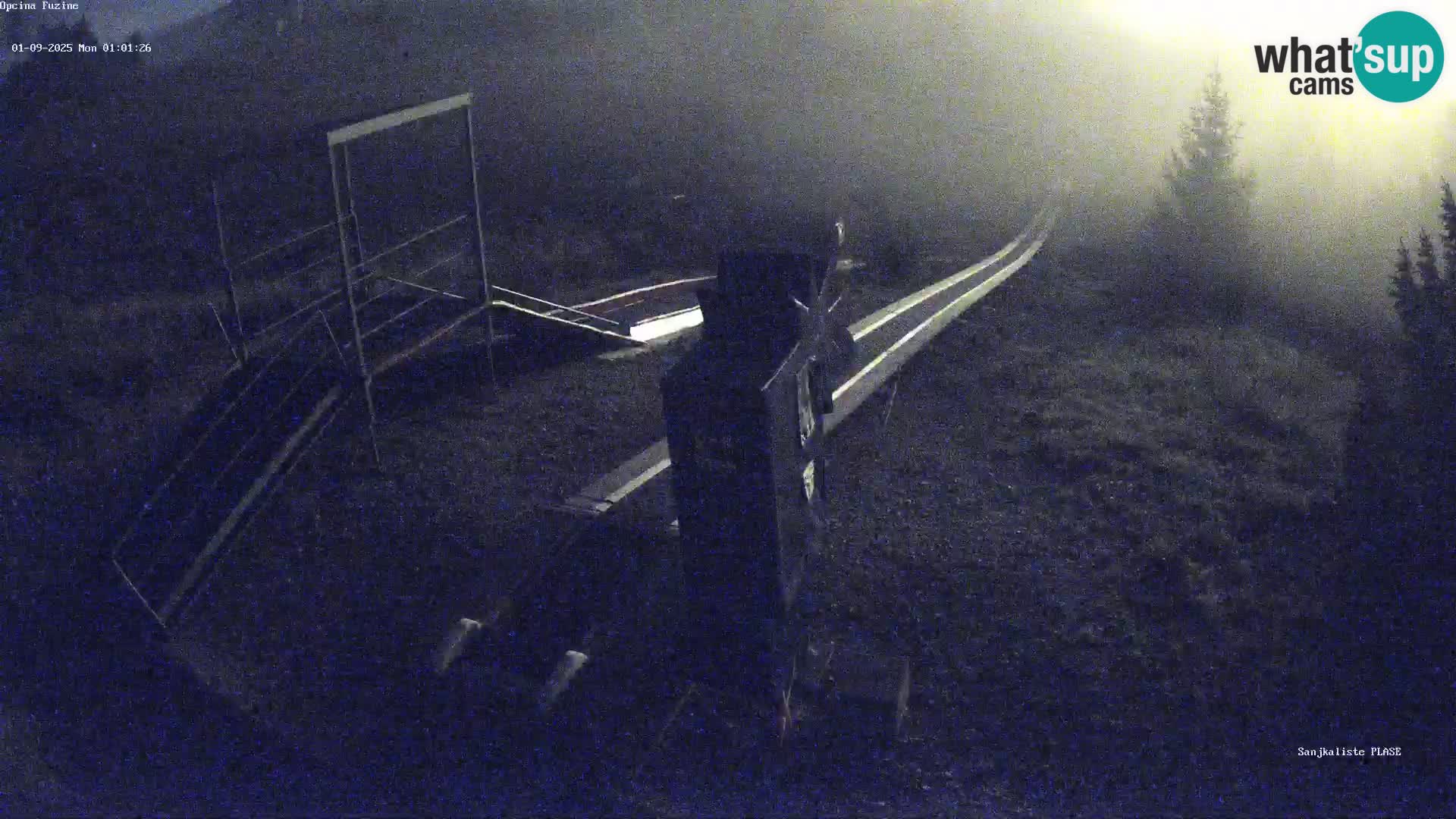 Webcam en direct Piste de luge de Fužine – Croatie