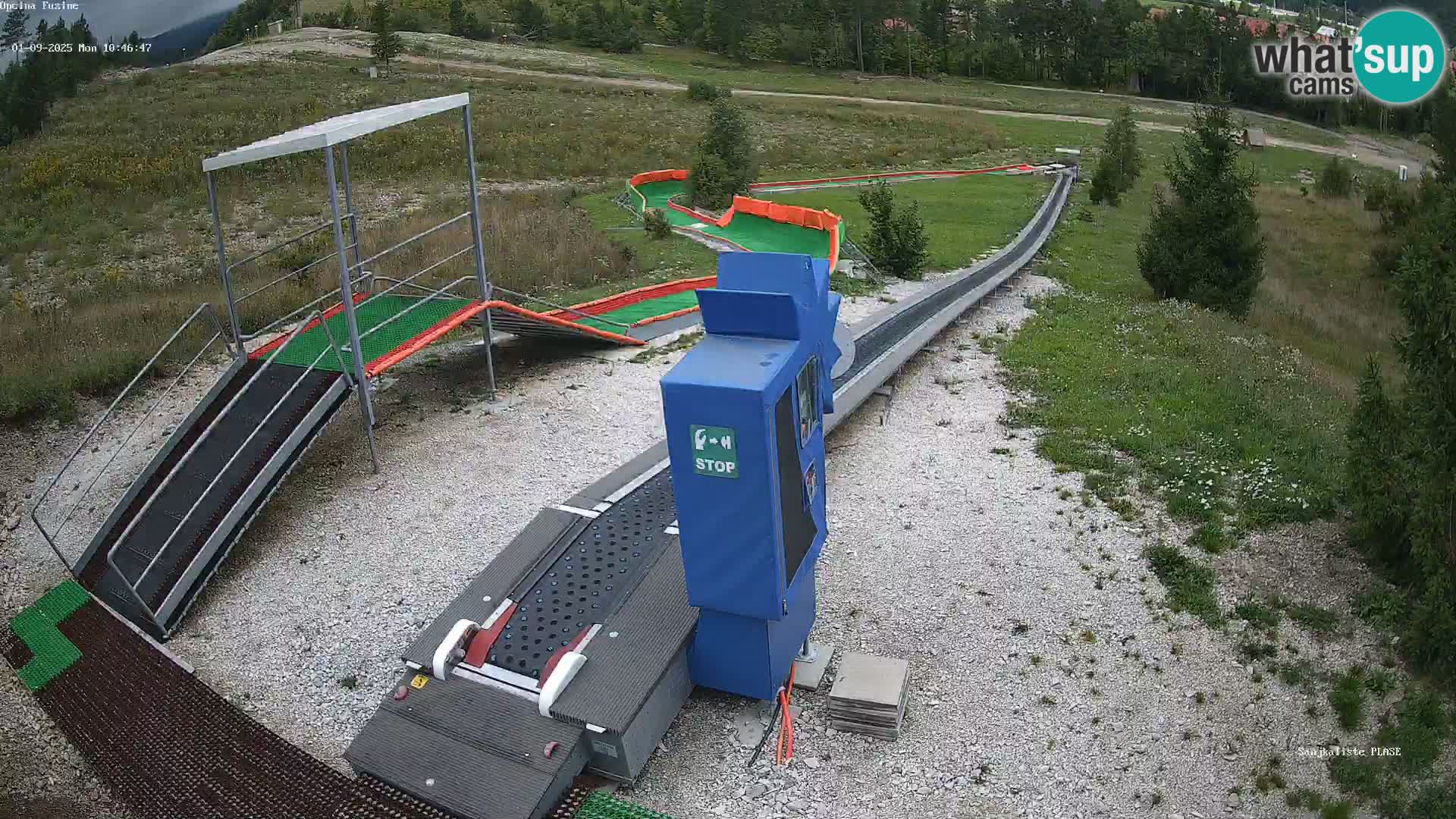Live webcam Pista da slittino Fužine – Croazia