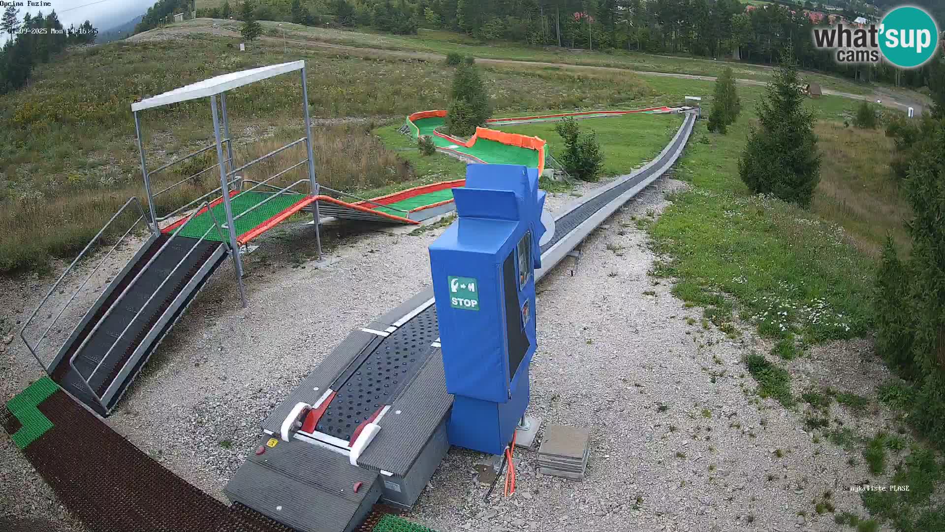 Live webcam Fužine toboggan run – Croatia