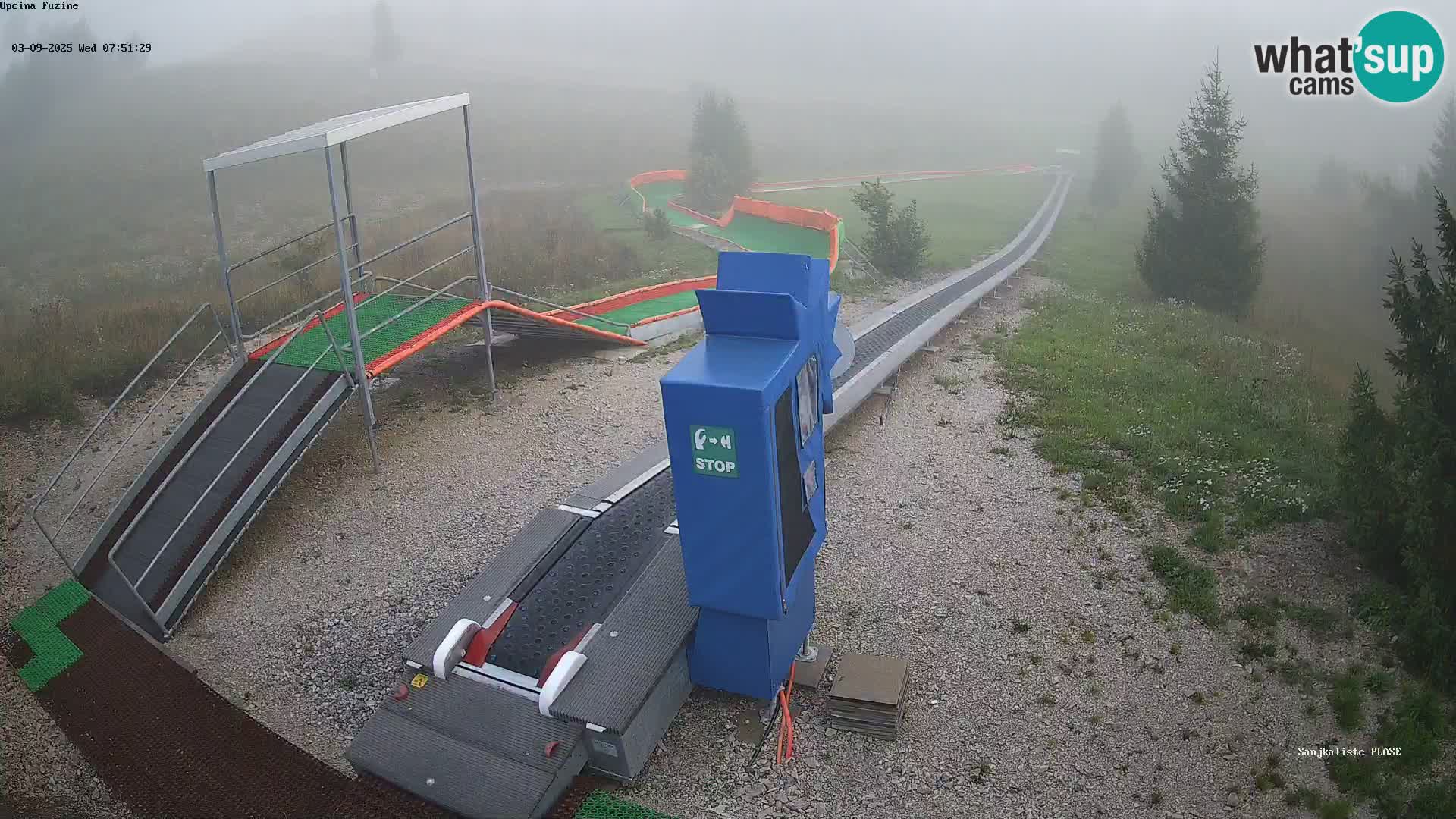 Live webcam Fužine toboggan run – Croatia