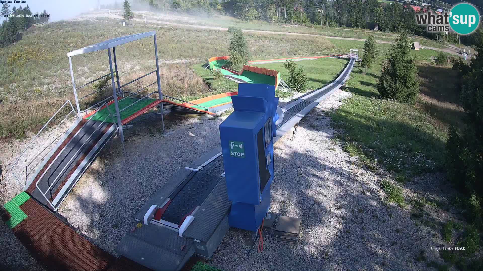 Live webcam Pista da slittino Fužine – Croazia
