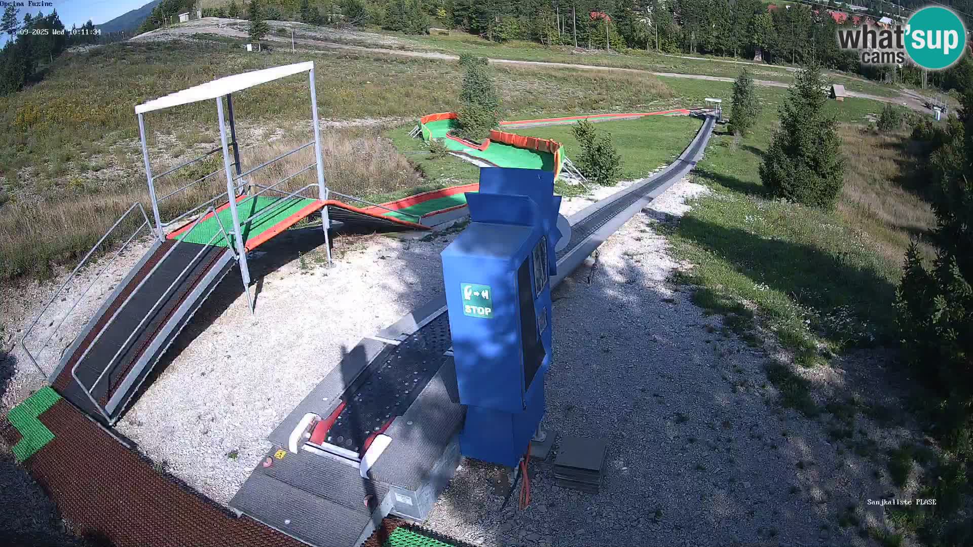 Webcam en direct Piste de luge de Fužine – Croatie