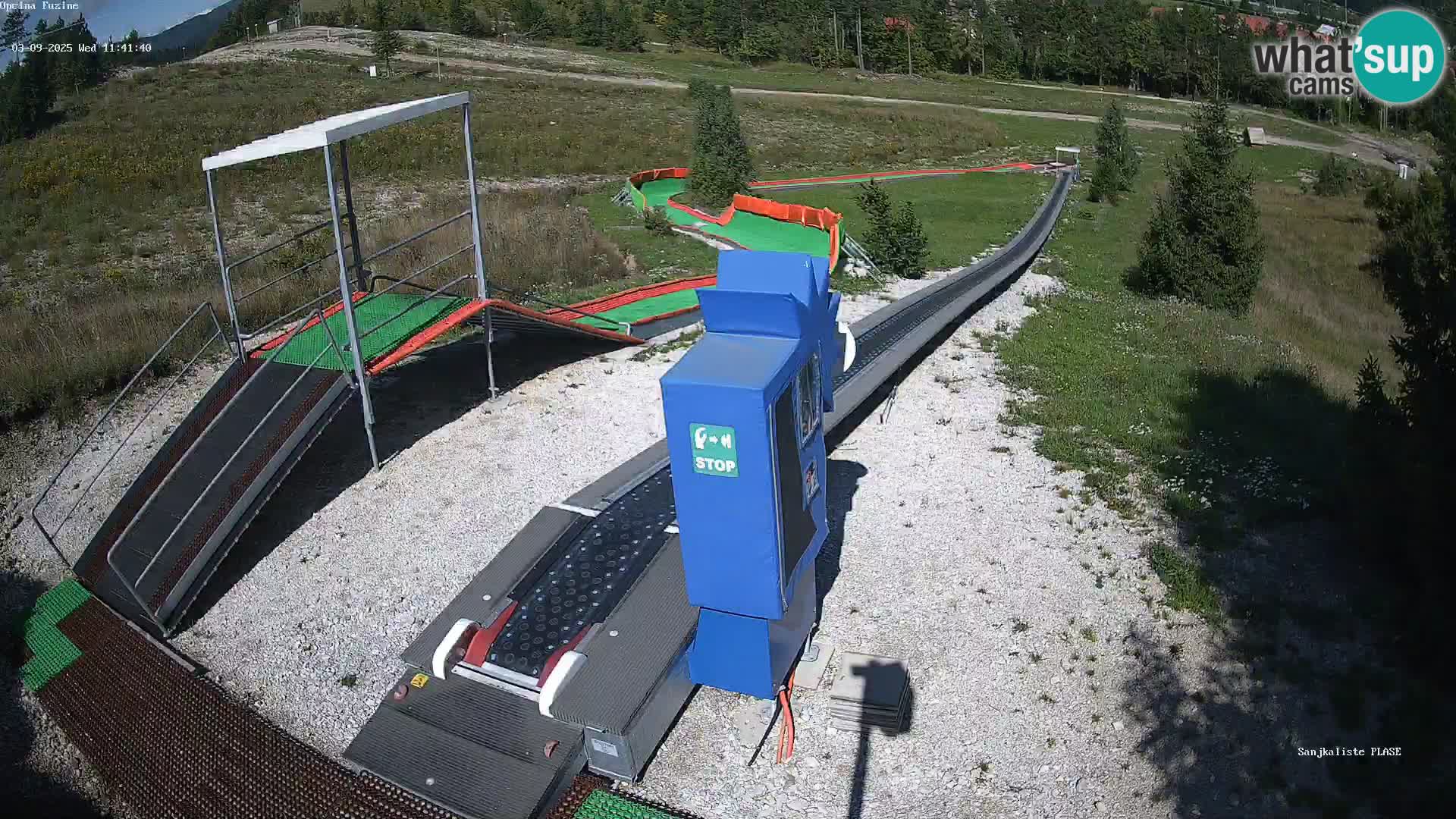 Live webcam Pista da slittino Fužine – Croazia