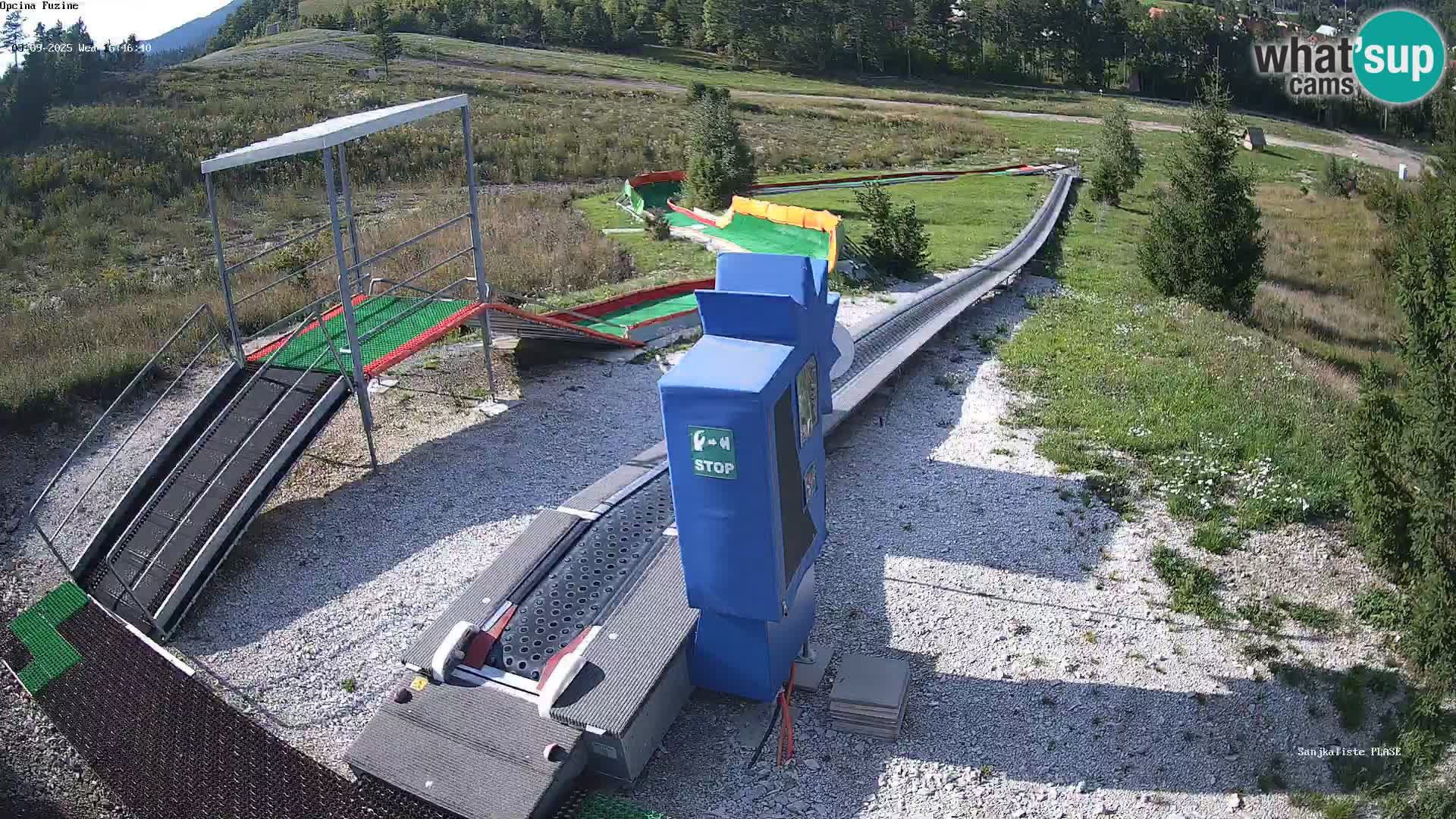 Live webcam Pista da slittino Fužine – Croazia