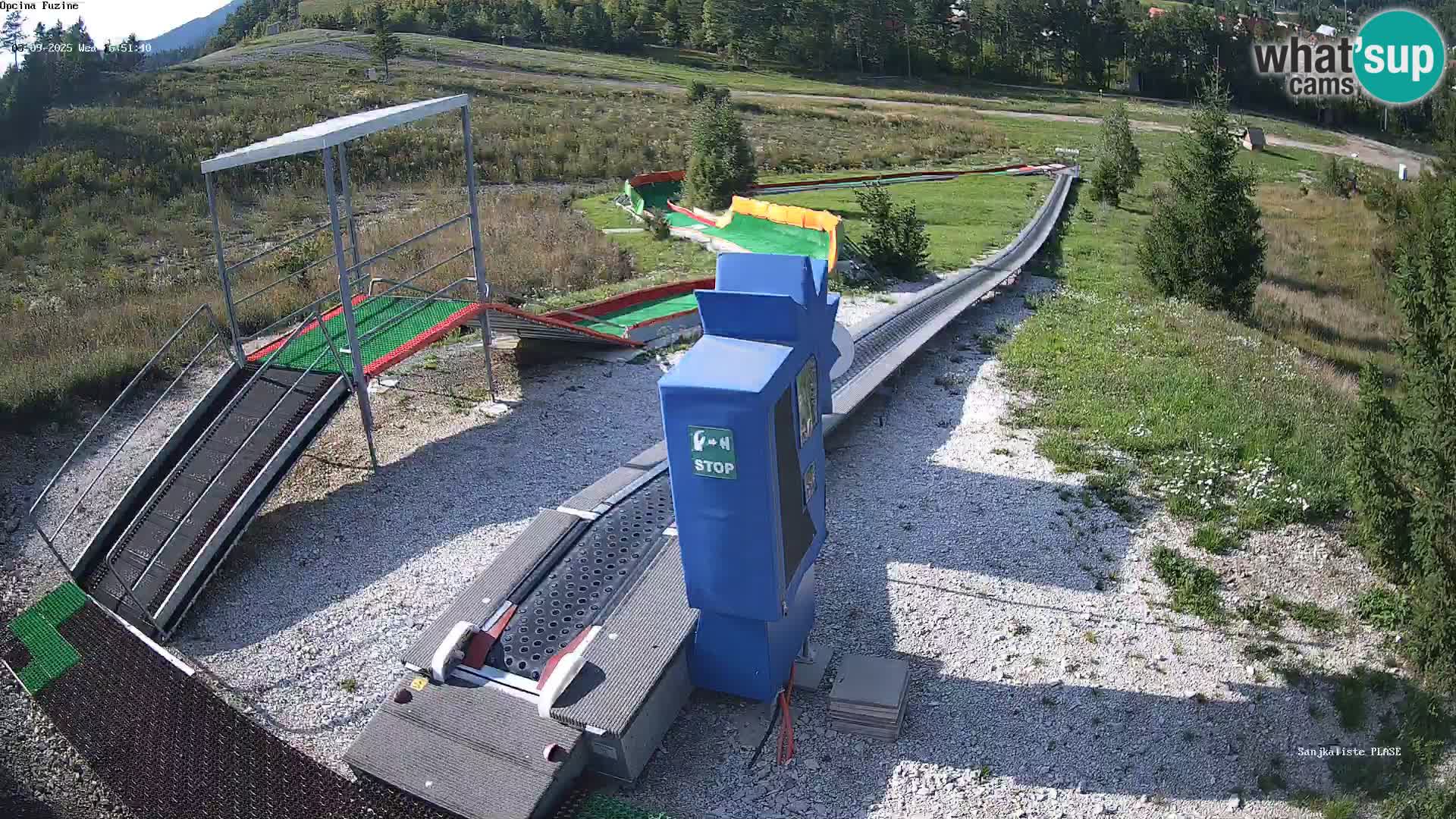 Live webcam Pista da slittino Fužine – Croazia