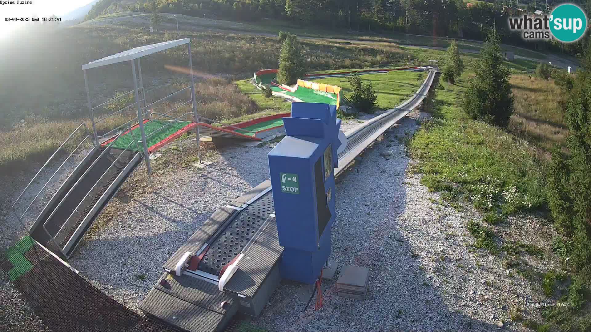 Live webcam Fužine toboggan run – Croatia