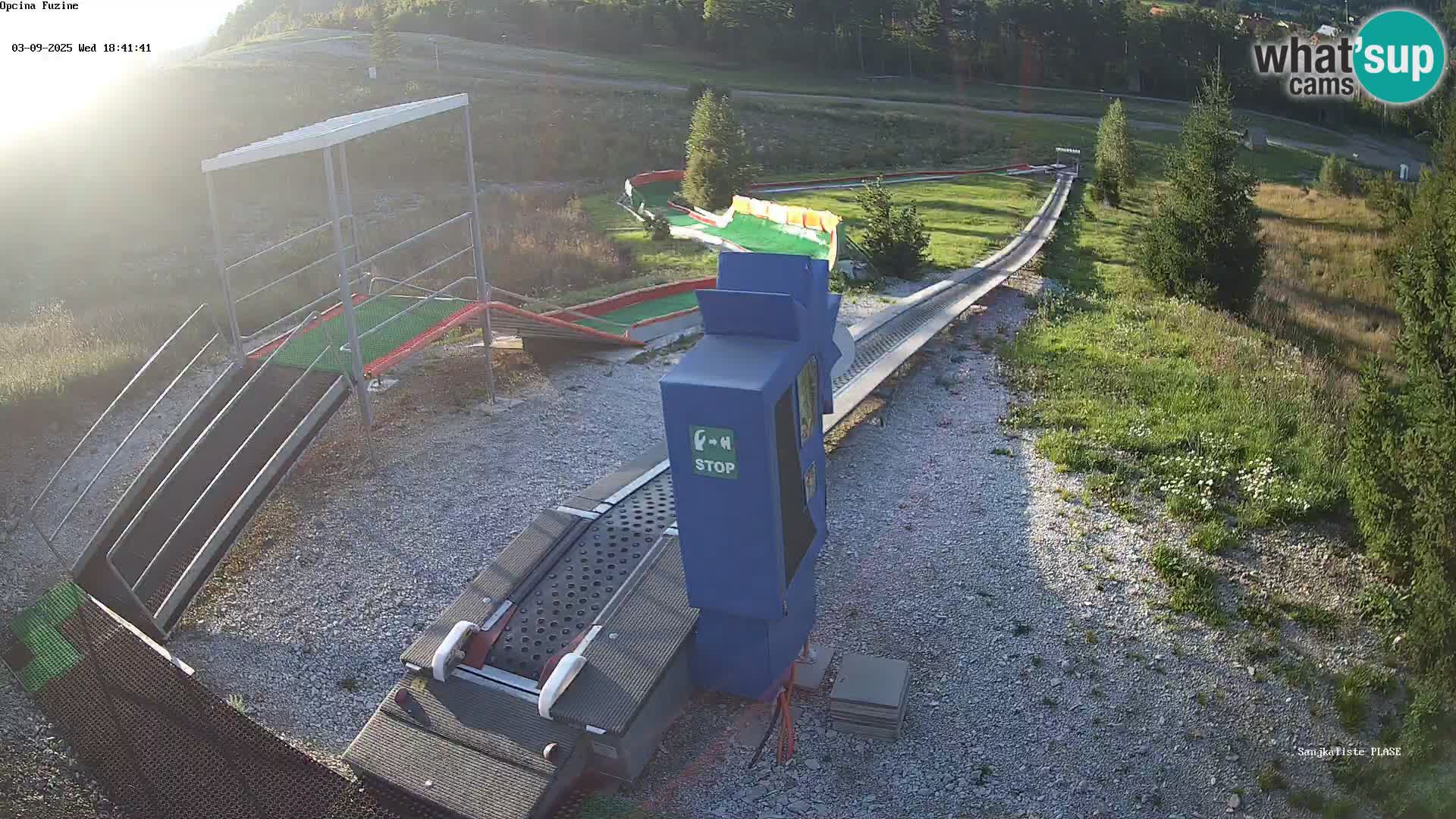 Live webcam Pista da slittino Fužine – Croazia