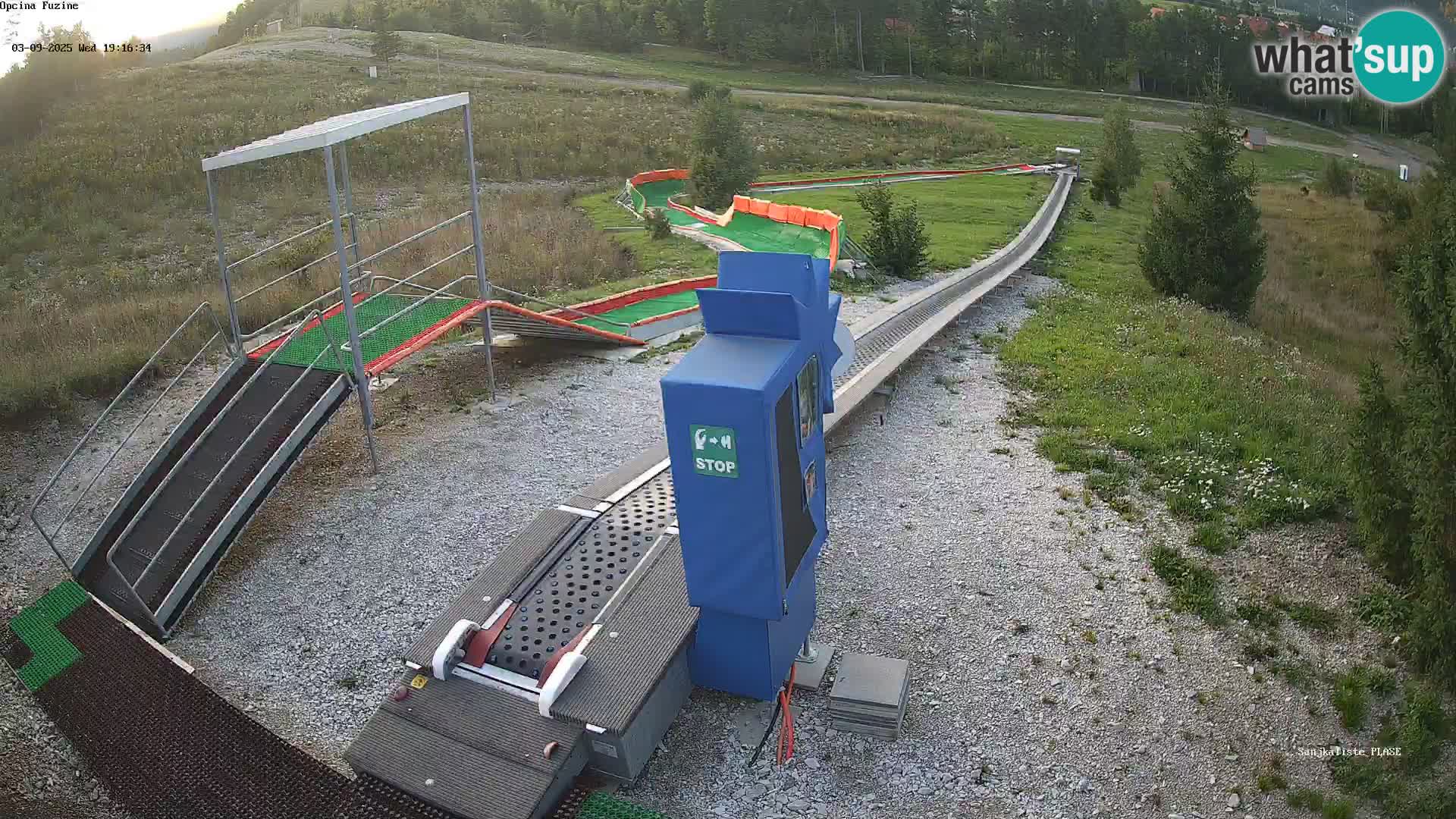Live webcam Fužine toboggan run – Croatia