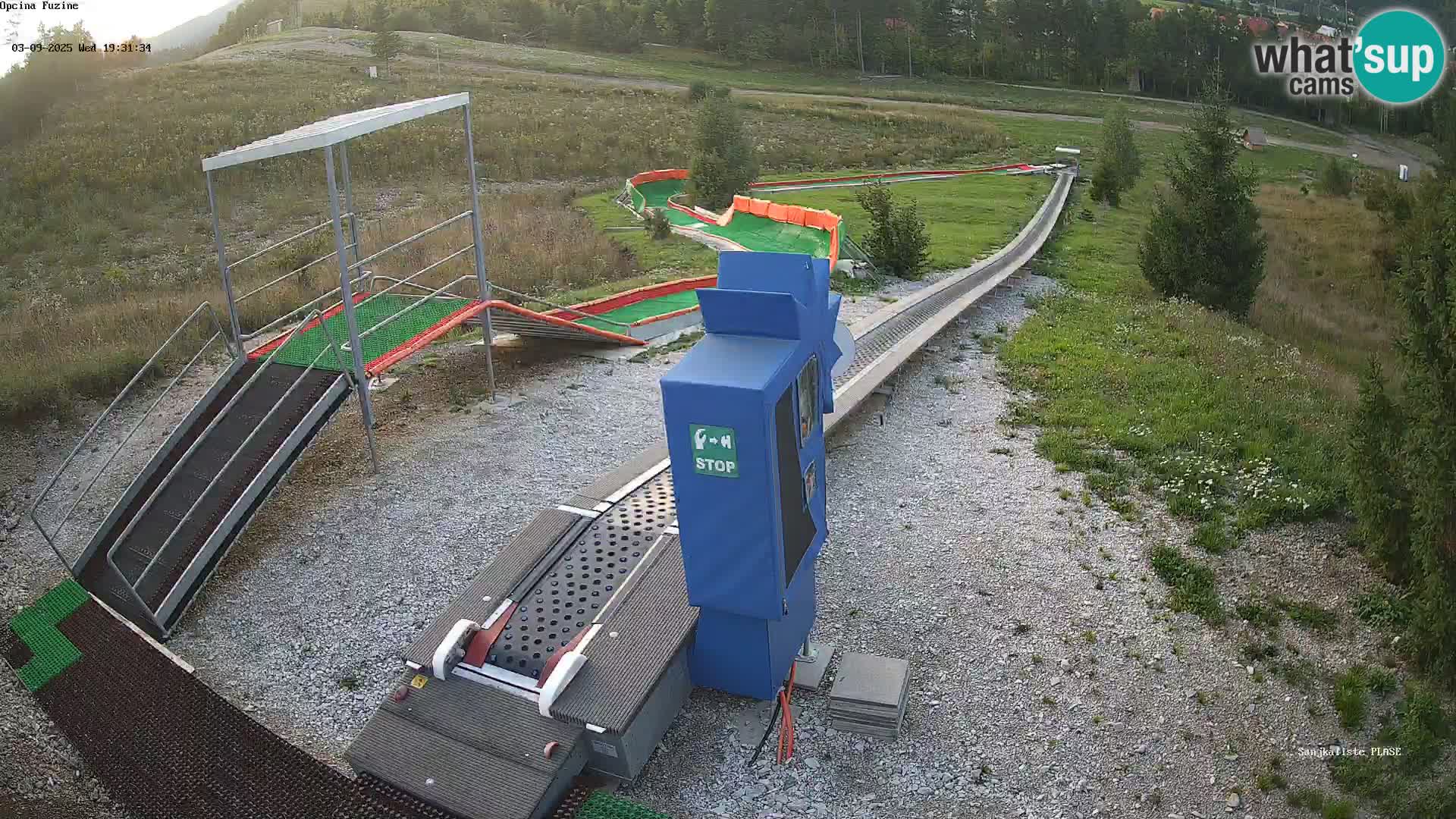 Webcam en direct Piste de luge de Fužine – Croatie