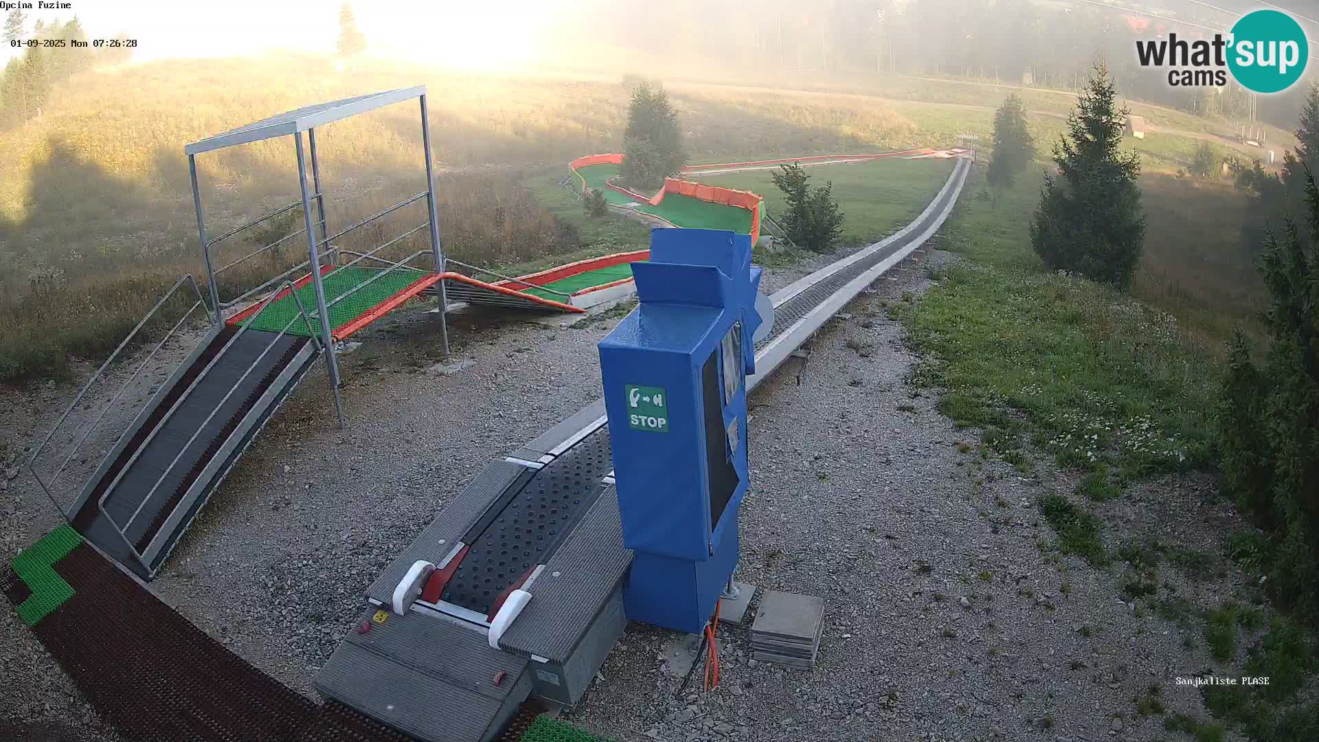 Live webcam Fužine toboggan run – Croatia