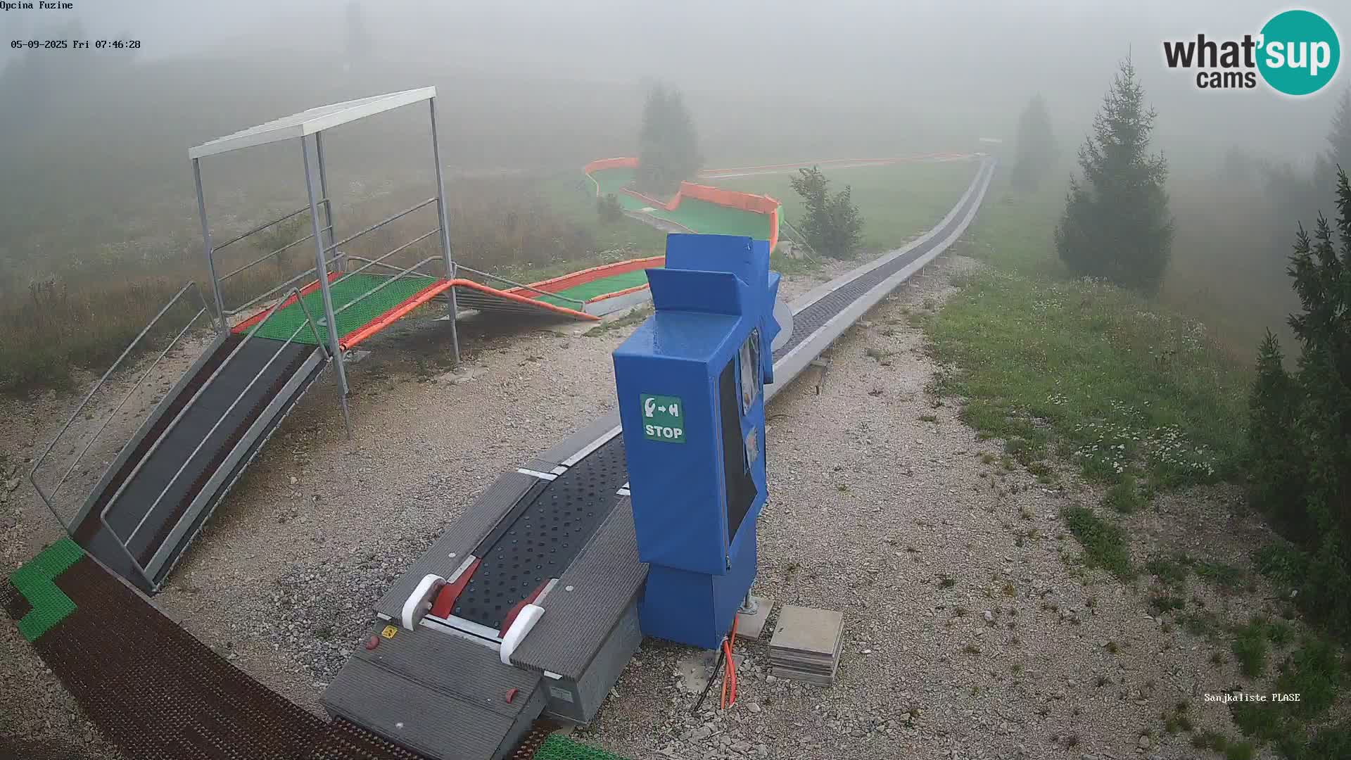 Webcam en vivo Pista de trineo Fužine – Croacia