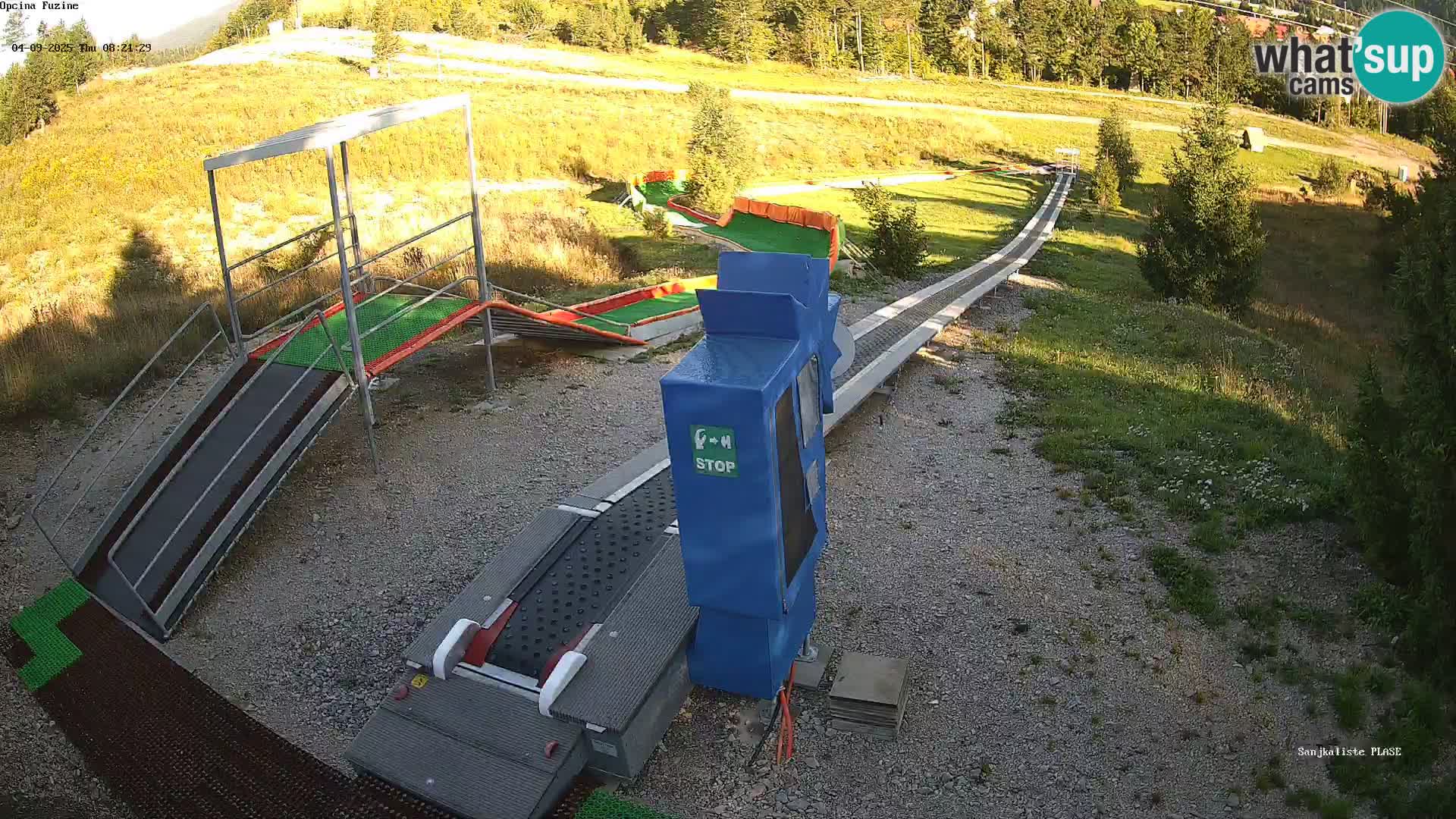 Live webcam Pista da slittino Fužine – Croazia