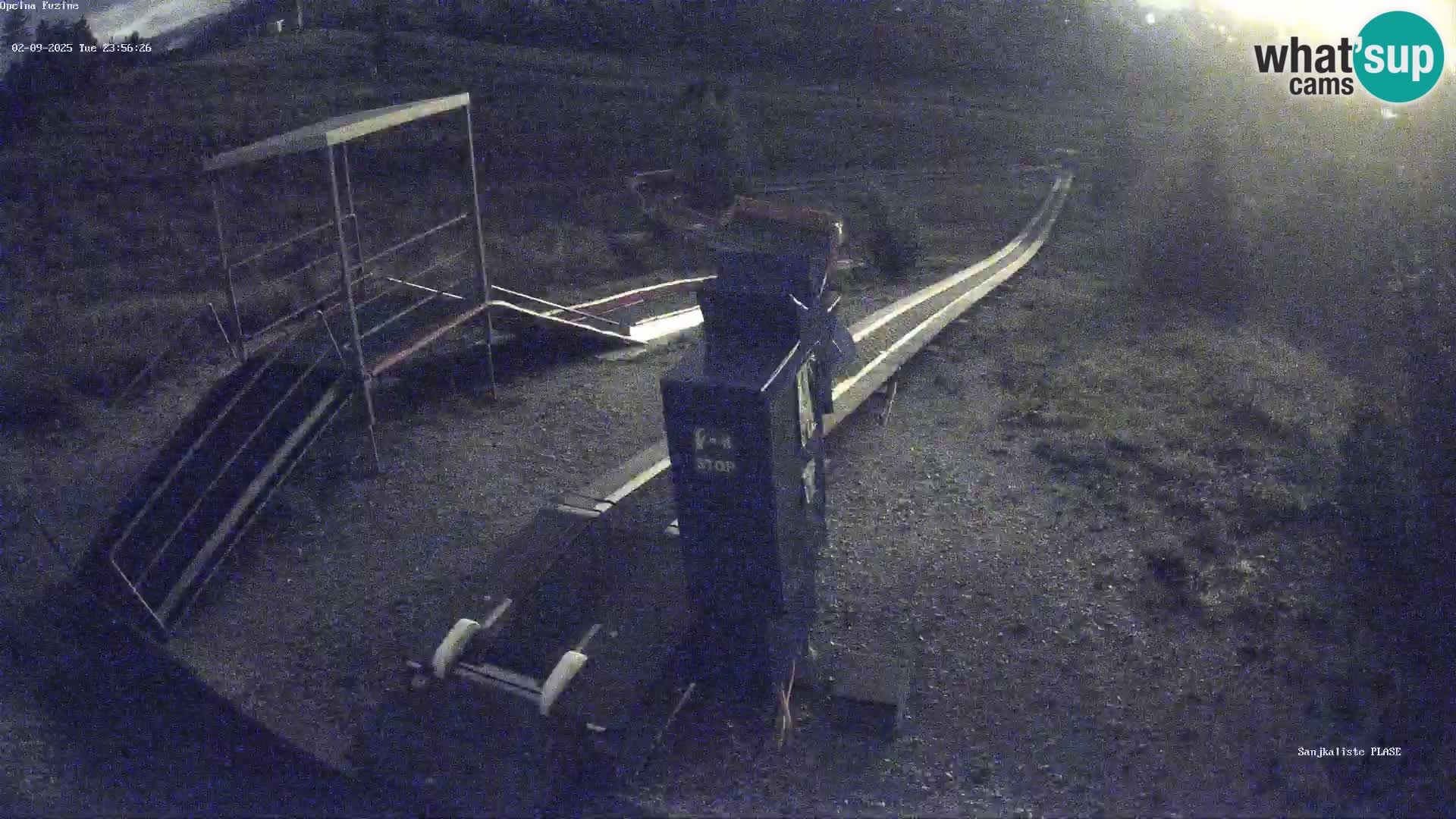 Live webcam Fužine toboggan run – Croatia