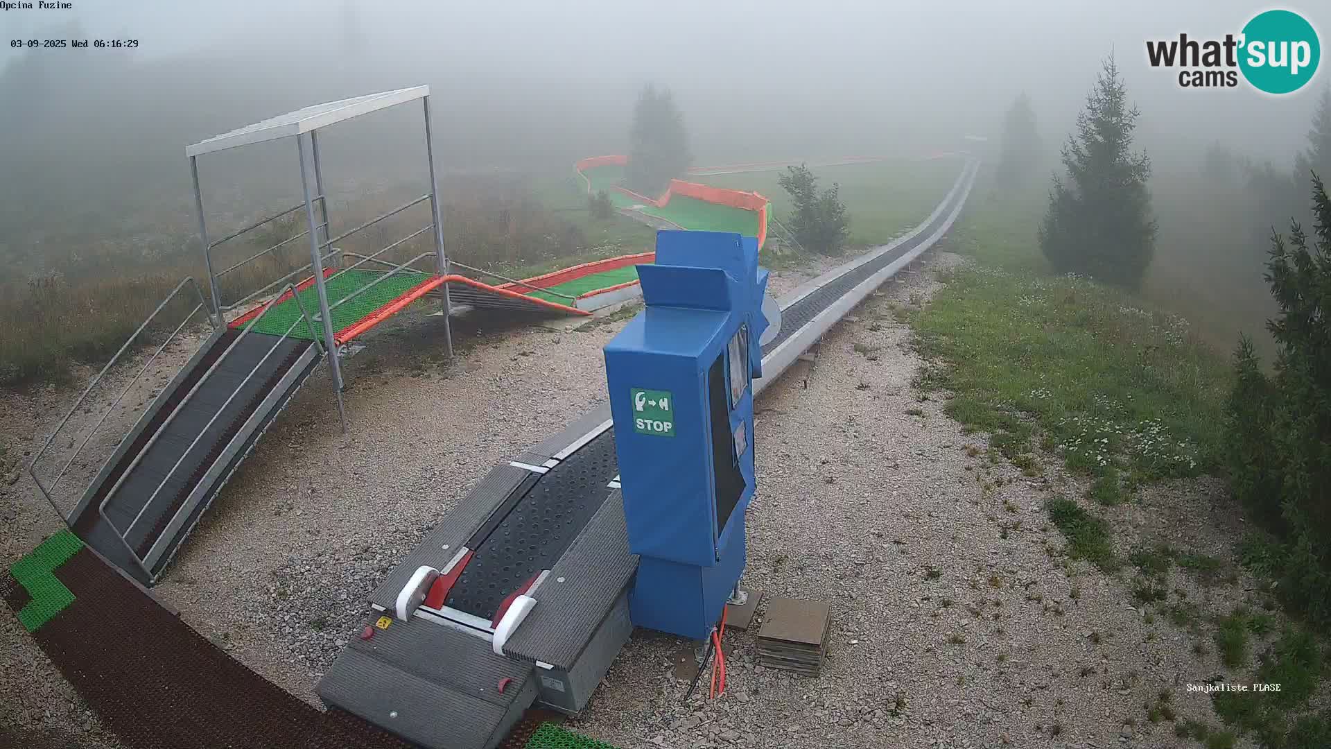 Live webcam Fužine toboggan run – Croatia