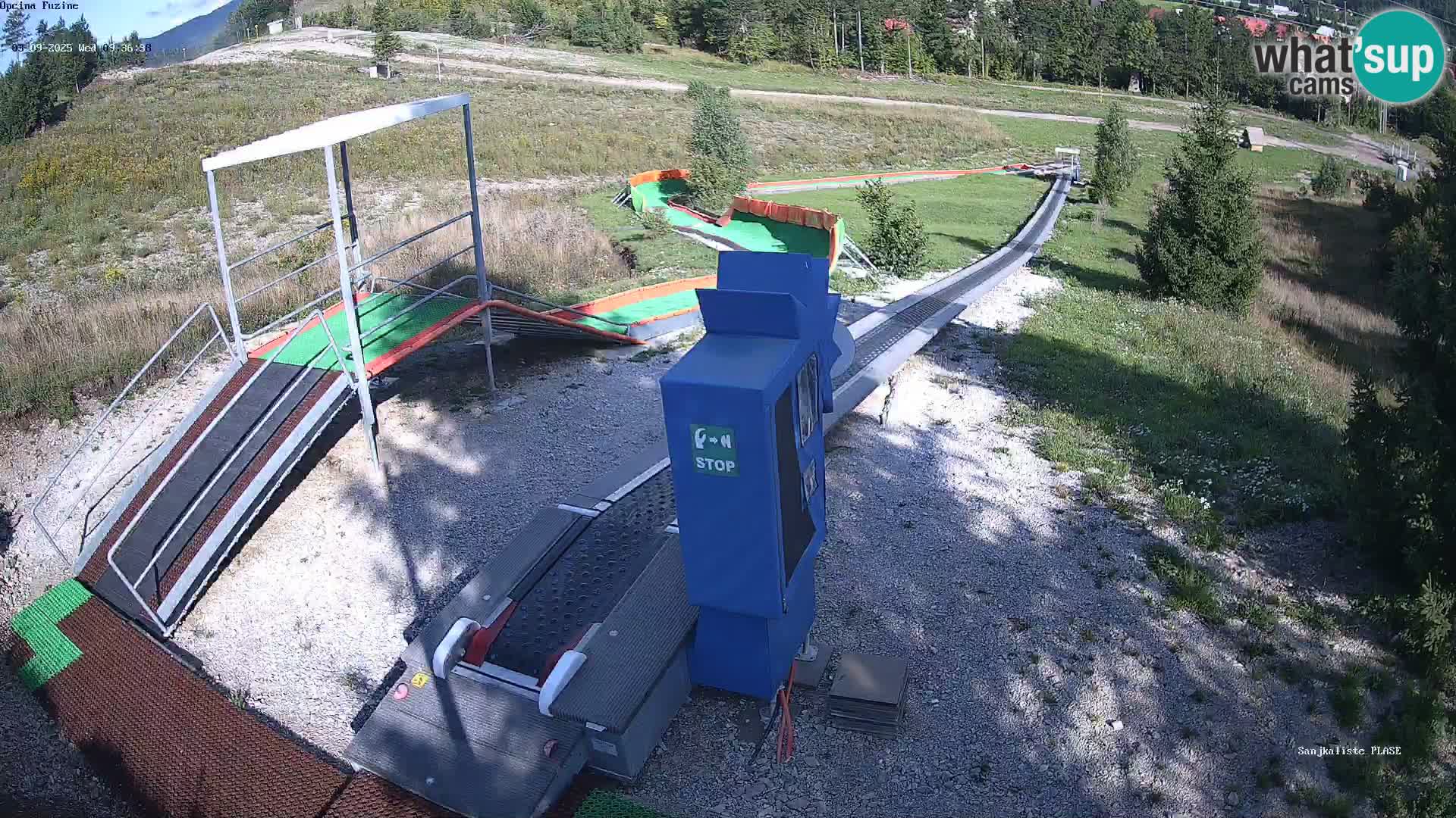 Live webcam Pista da slittino Fužine – Croazia