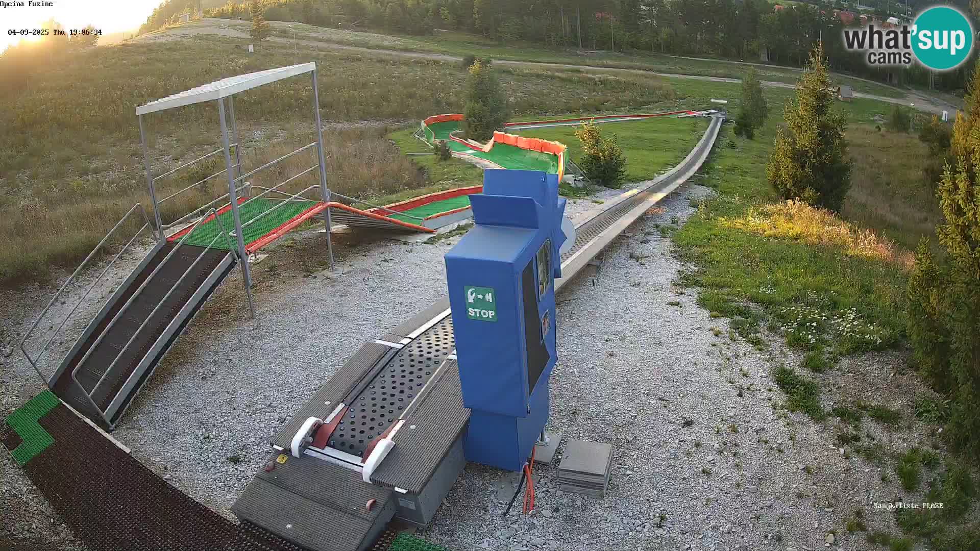 Live webcam Fužine toboggan run – Croatia