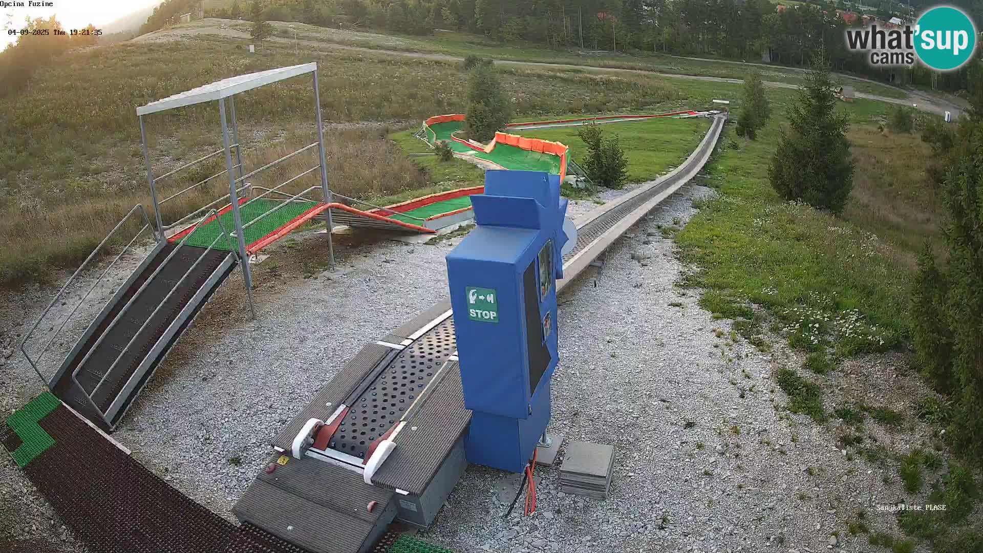 Live webcam Fužine toboggan run – Croatia