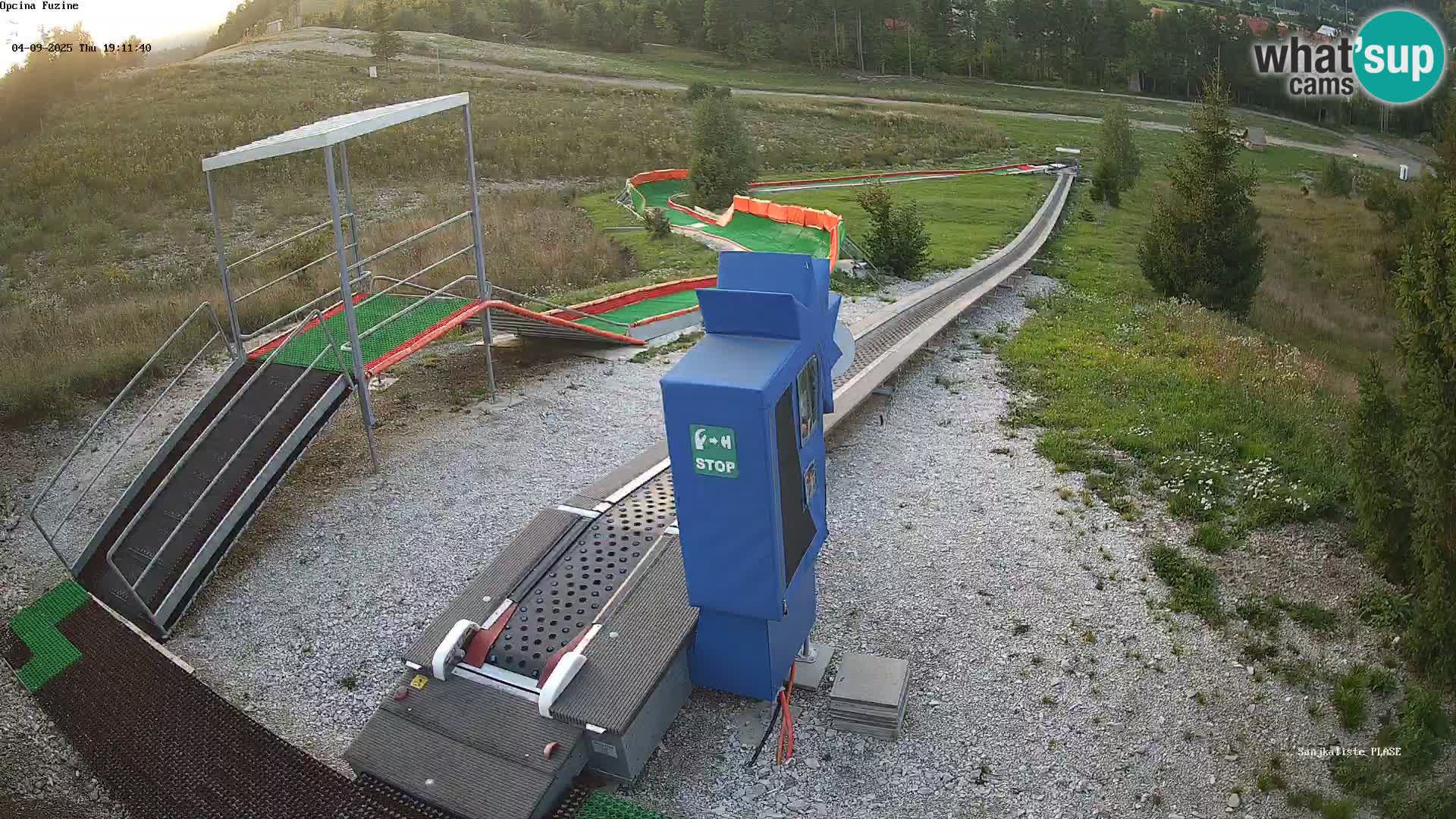 Live webcam Fužine toboggan run – Croatia