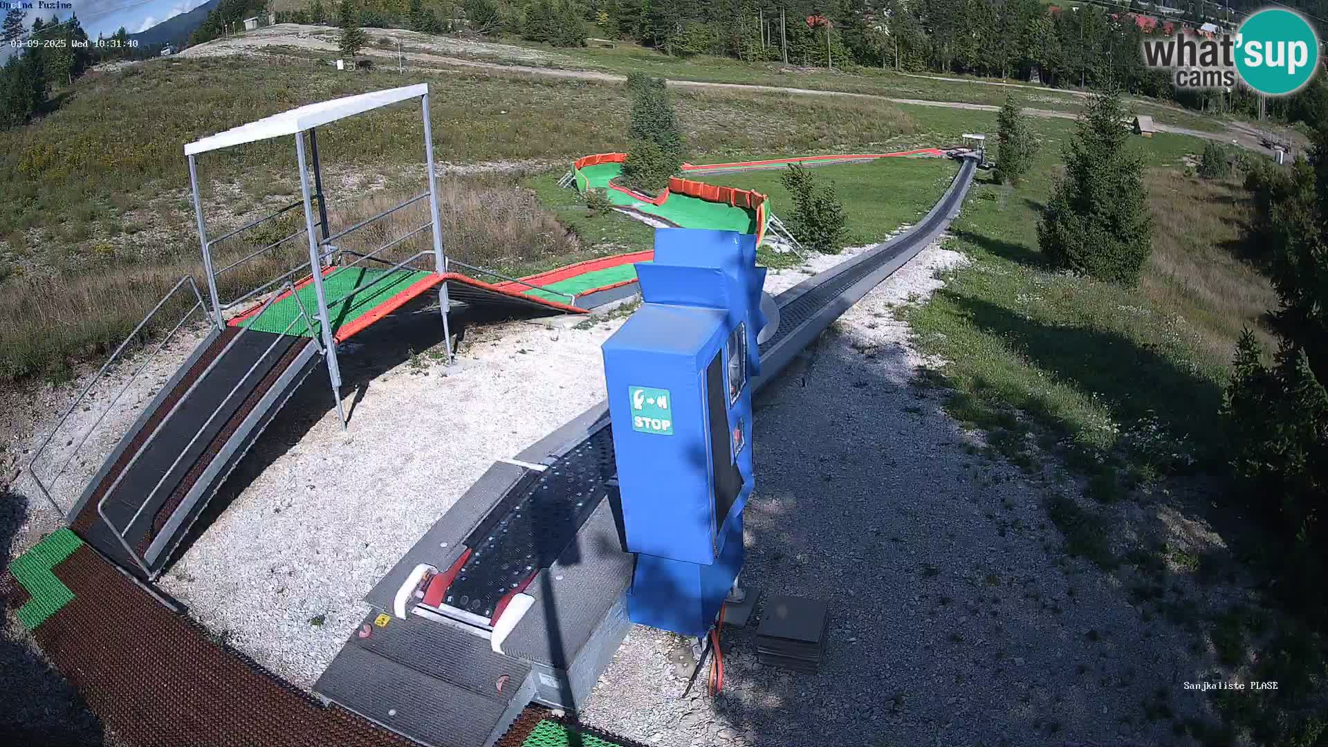 Live webcam Fužine toboggan run – Croatia