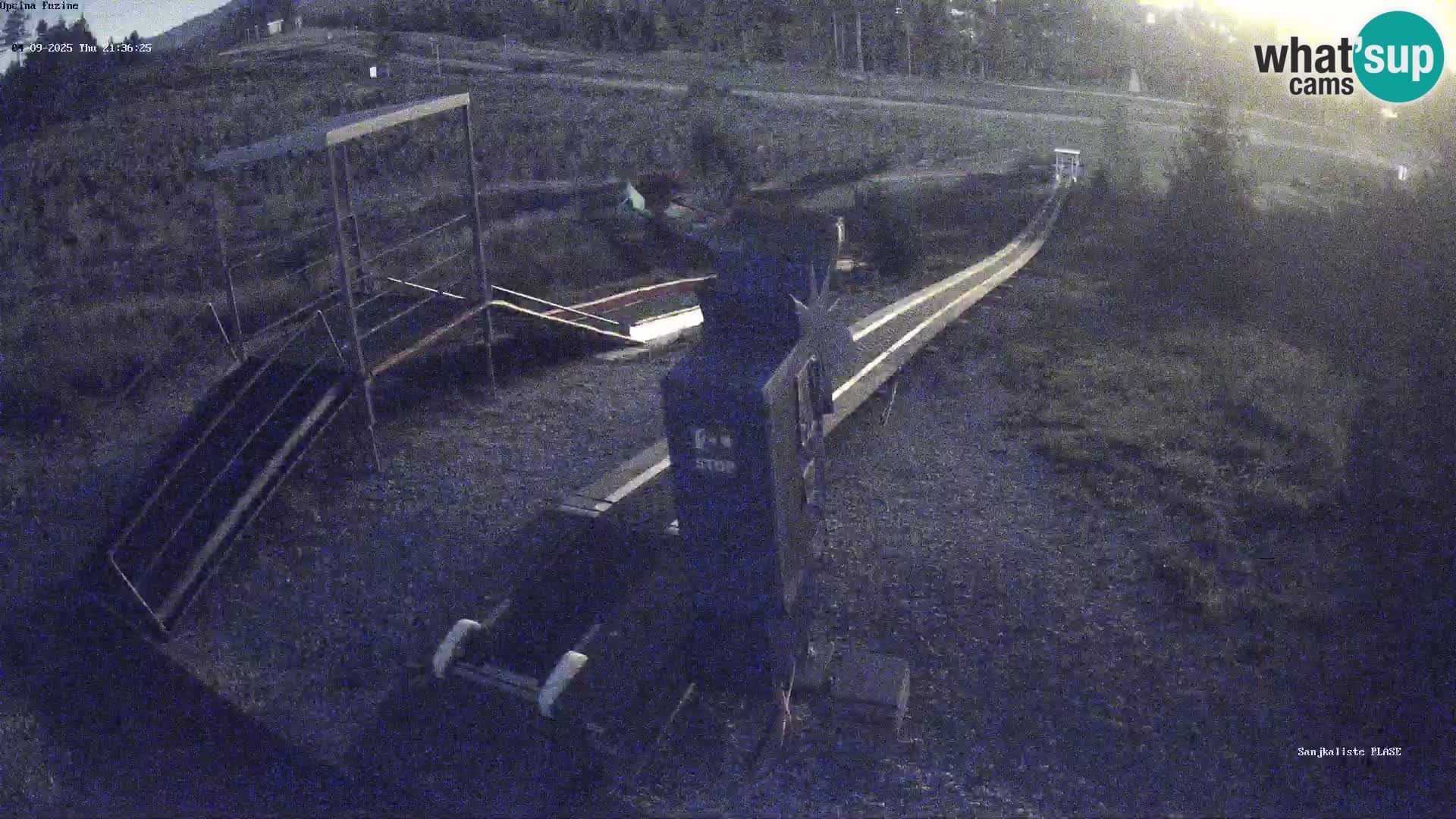 Live webcam Pista da slittino Fužine – Croazia