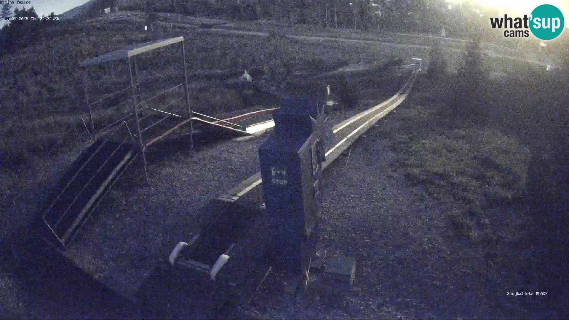 Live webcam Pista da slittino Fužine – Croazia