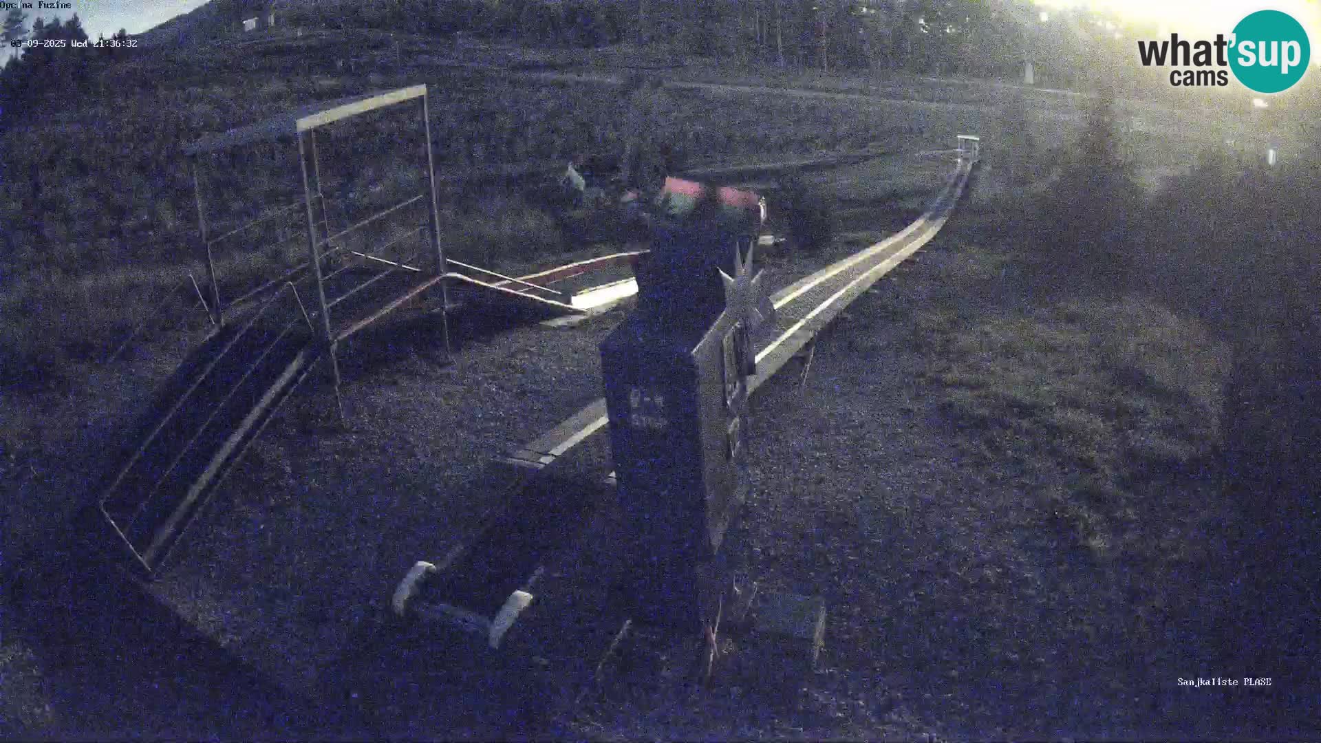 Live webcam Pista da slittino Fužine – Croazia