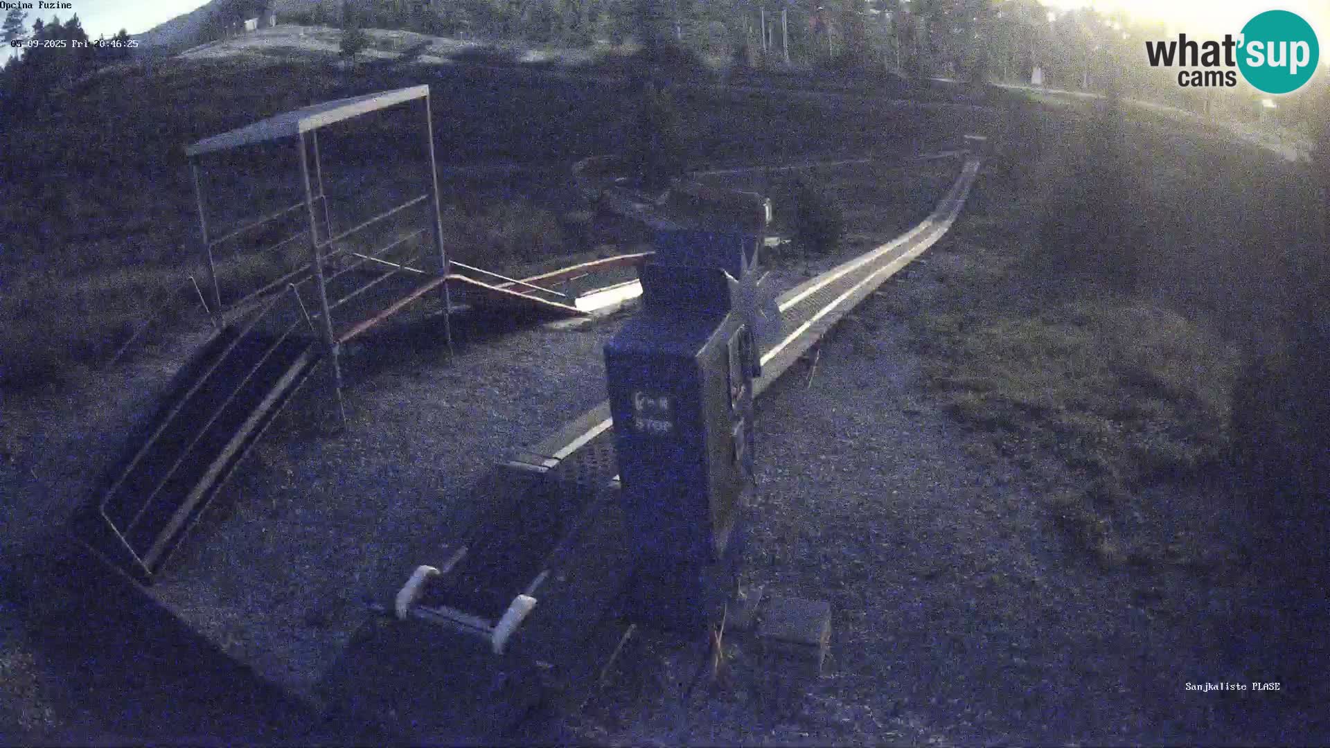 Live webcam Pista da slittino Fužine – Croazia