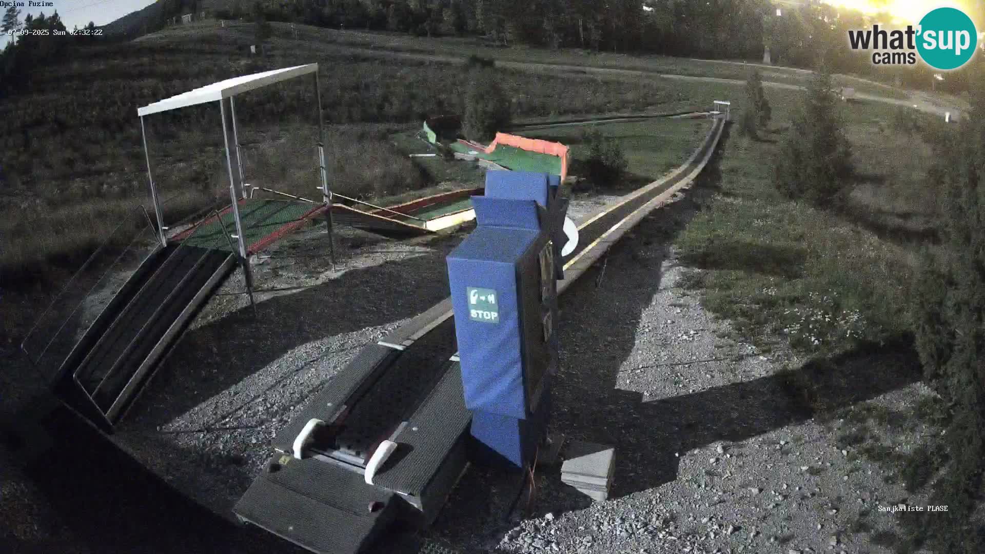 Webcam en vivo Pista de trineo Fužine – Croacia