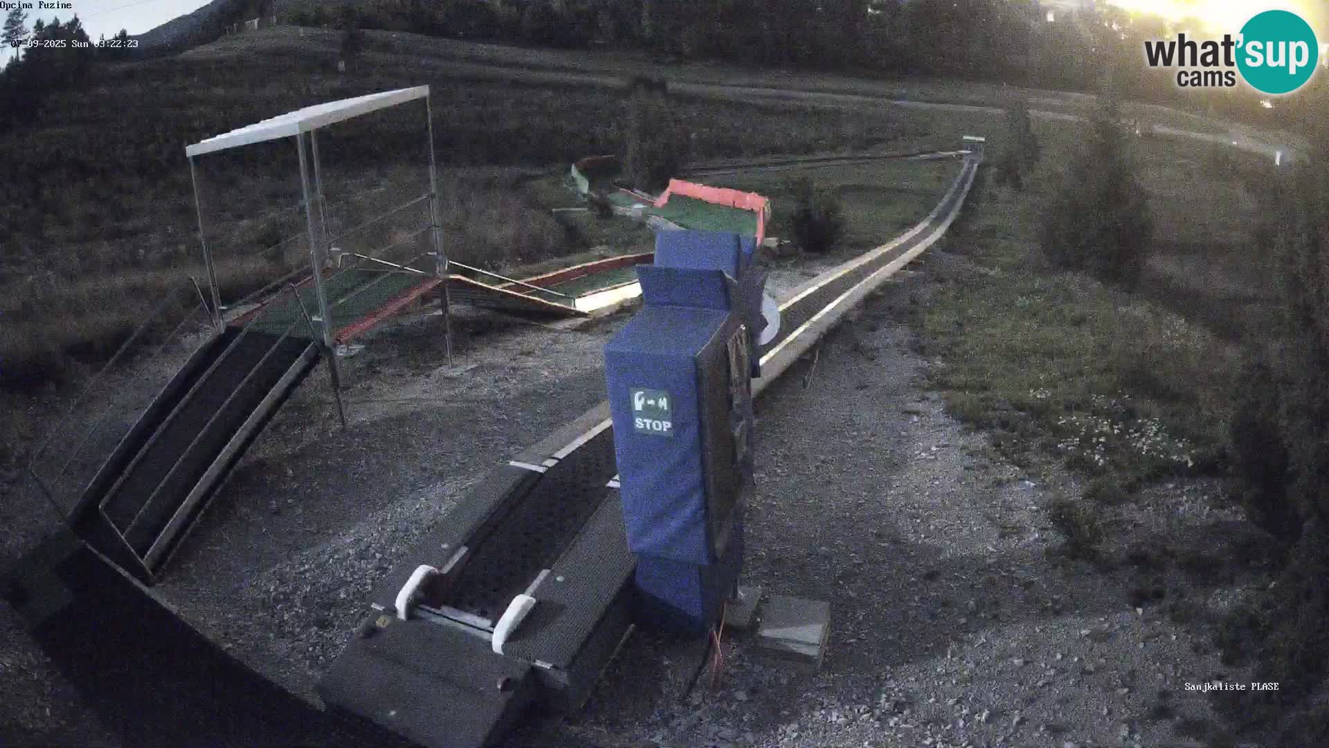 Webcam en vivo Pista de trineo Fužine – Croacia