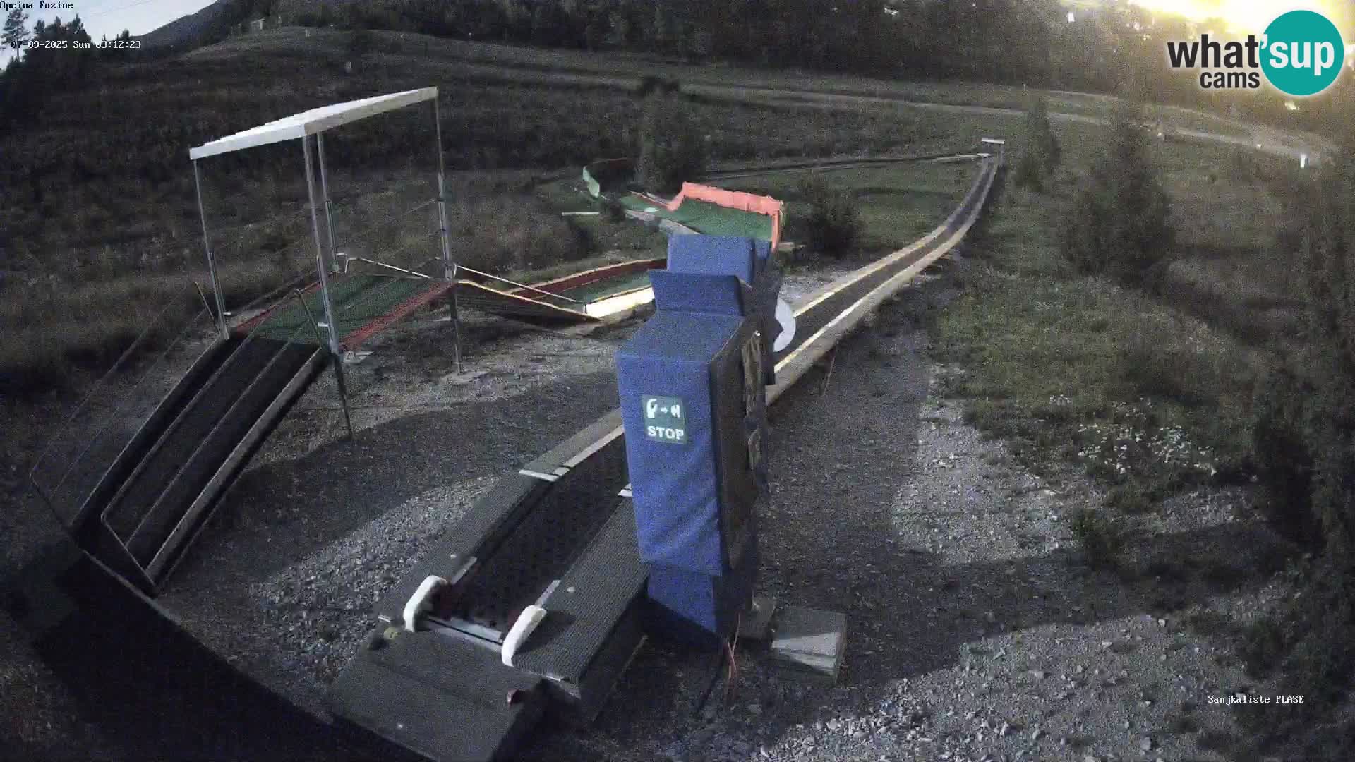Webcam en direct Piste de luge de Fužine – Croatie