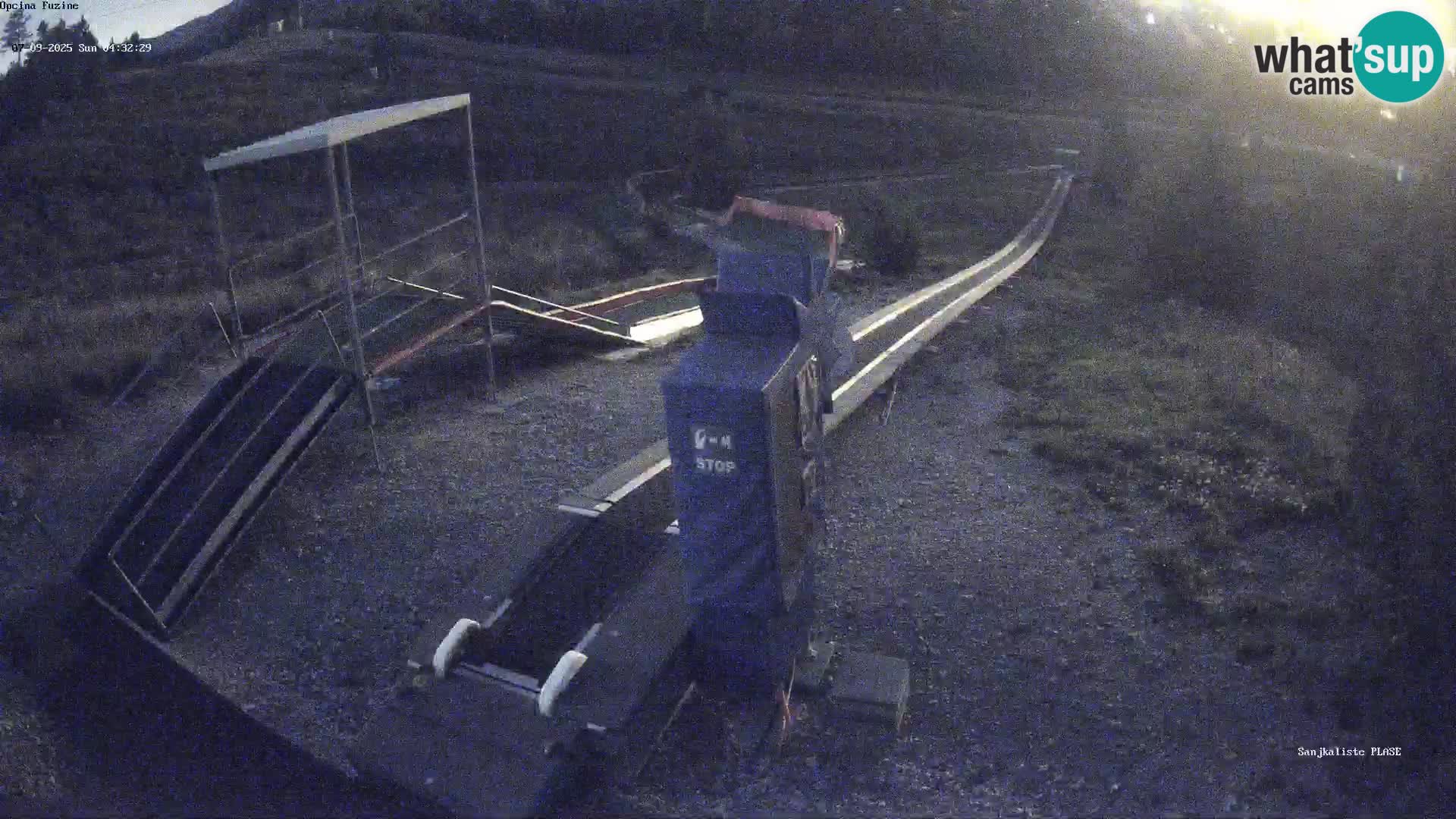 Live webcam Pista da slittino Fužine – Croazia