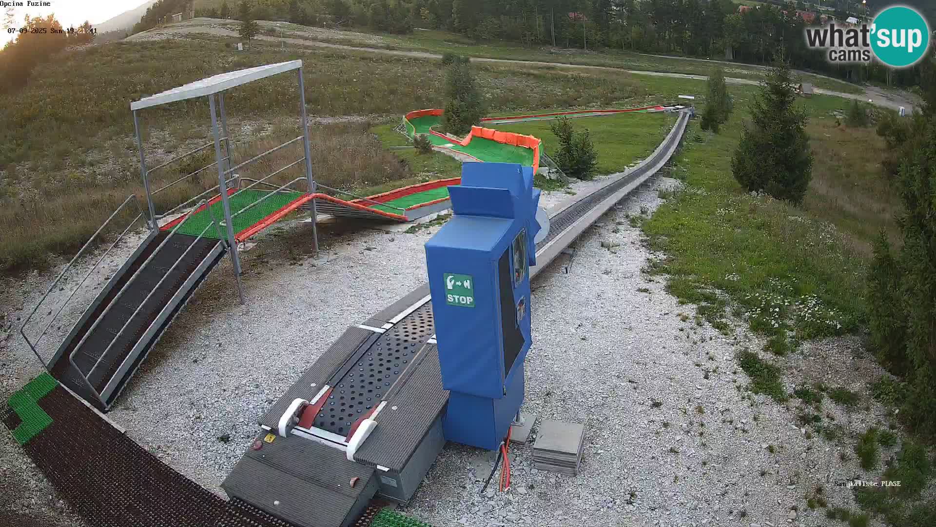 Live webcam Fužine toboggan run – Croatia