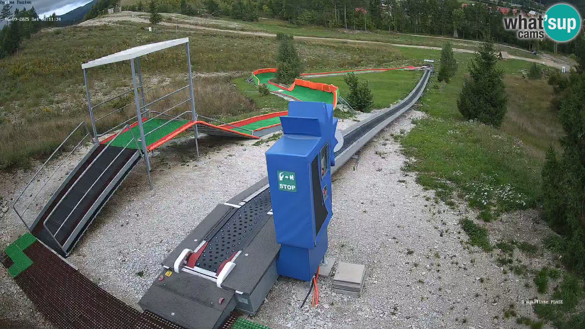Live webcam Fužine toboggan run – Croatia