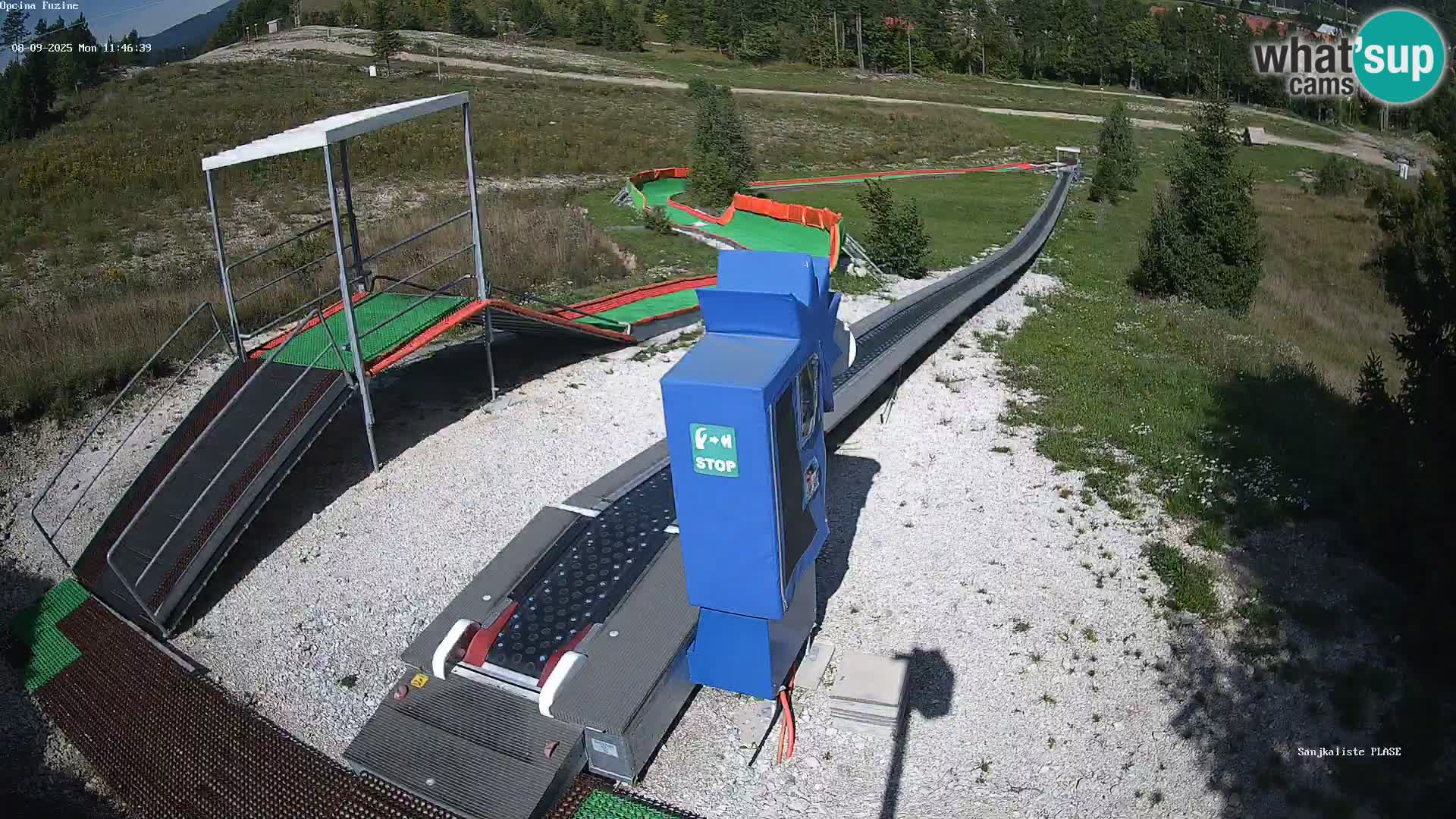 Live webcam Fužine toboggan run – Croatia