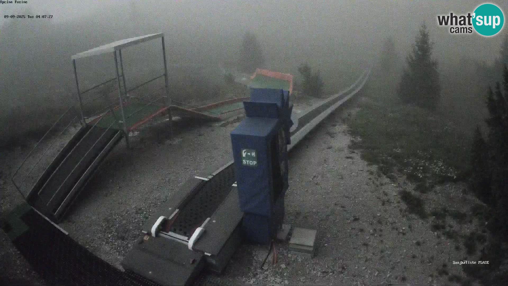 Live webcam Pista da slittino Fužine – Croazia