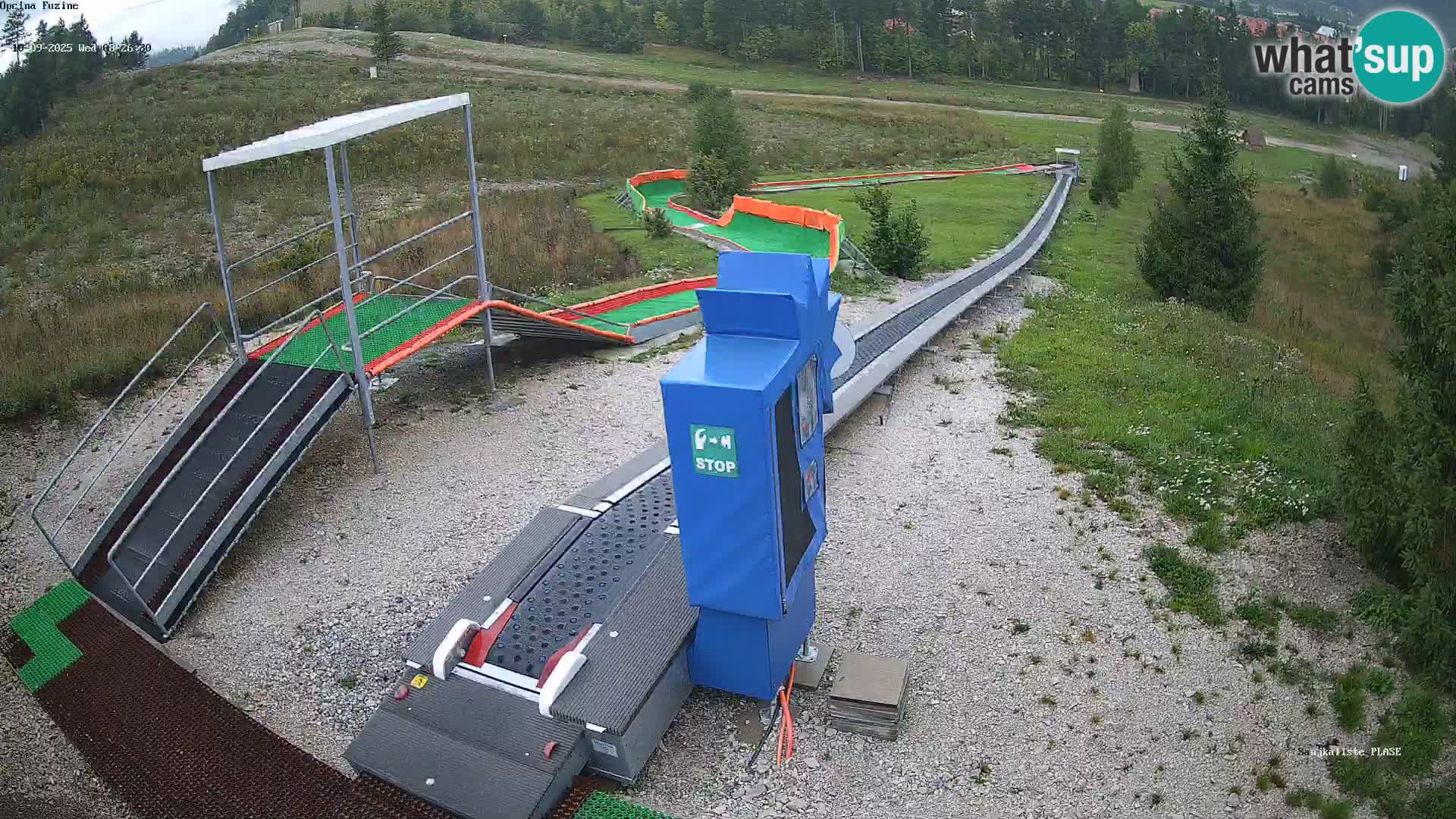 Live webcam Fužine toboggan run – Croatia