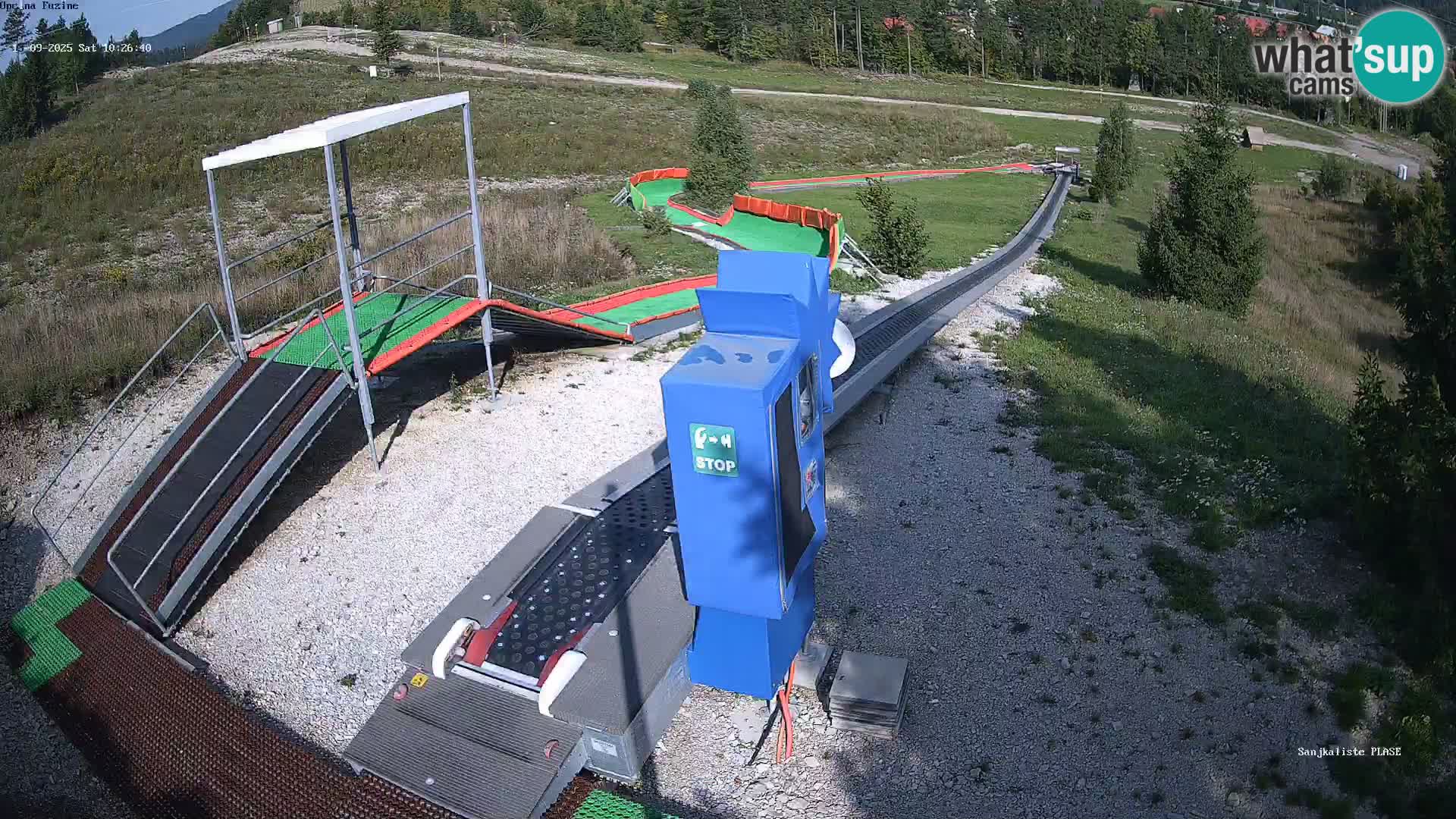 Live webcam Pista da slittino Fužine – Croazia