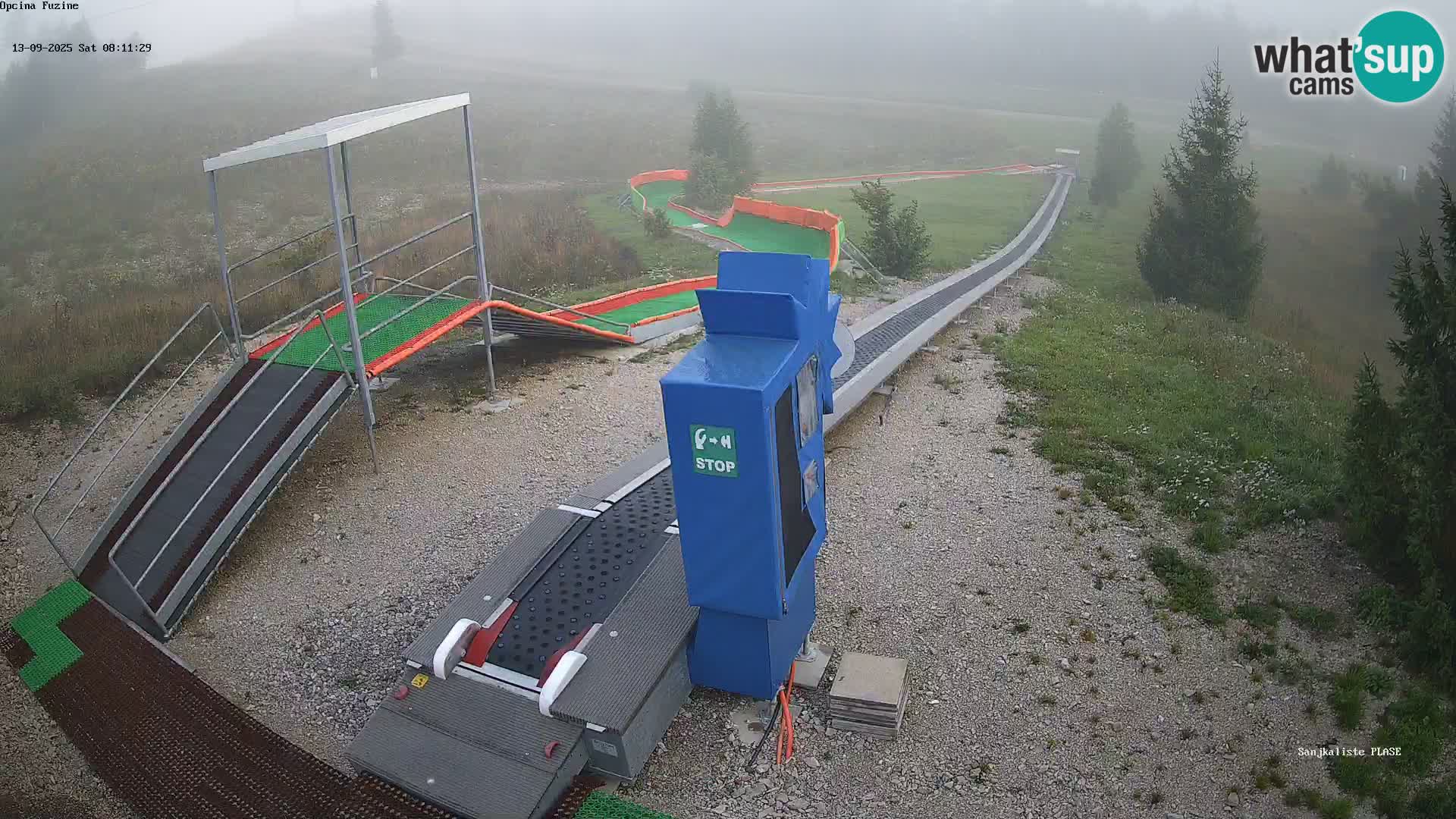 Webcam en direct Piste de luge de Fužine – Croatie