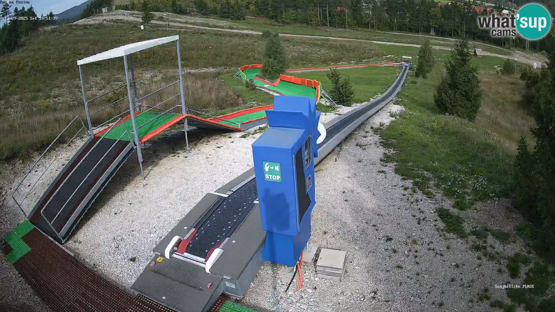 Live webcam Pista da slittino Fužine – Croazia