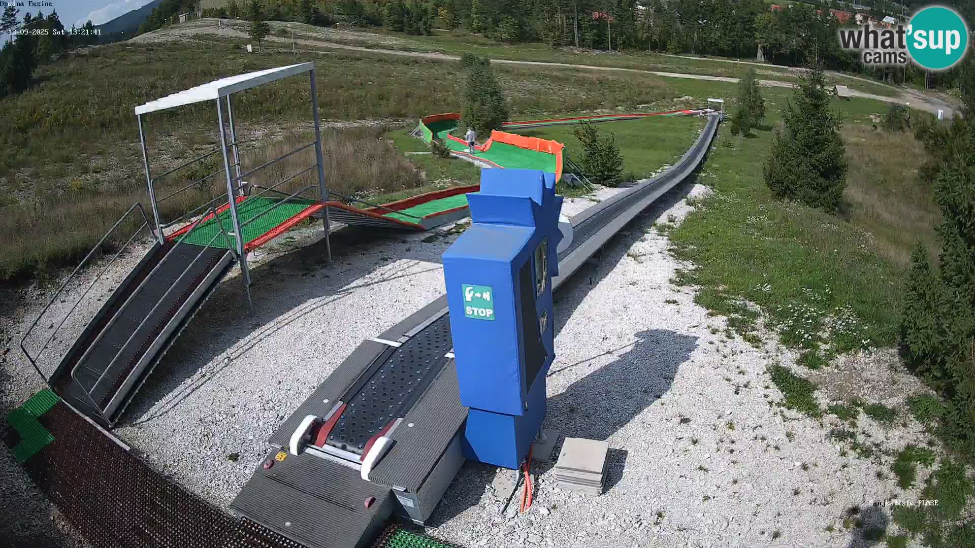 Live webcam Fužine toboggan run – Croatia