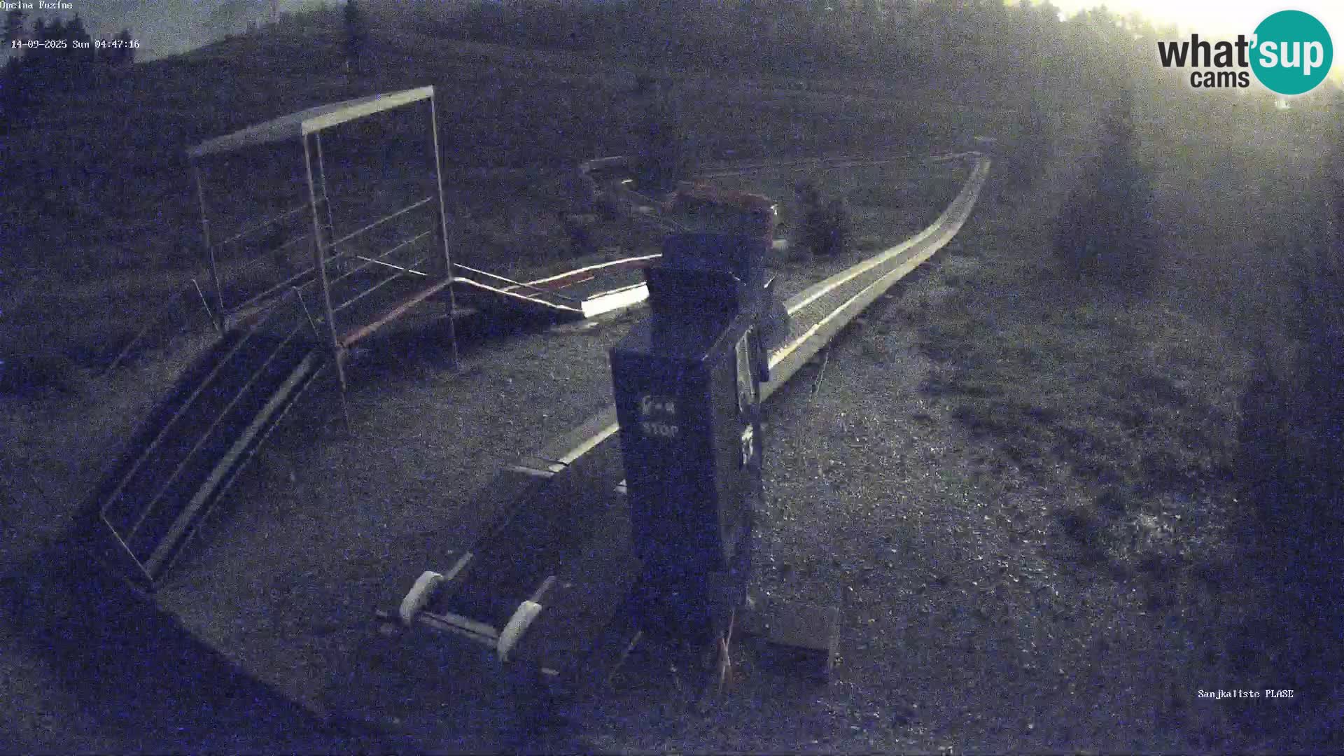 Live webcam Fužine toboggan run – Croatia
