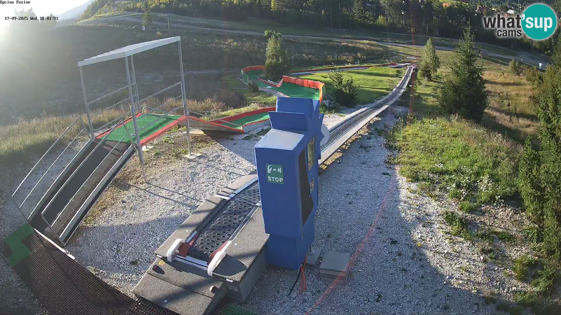 Live webcam Fužine toboggan run – Croatia