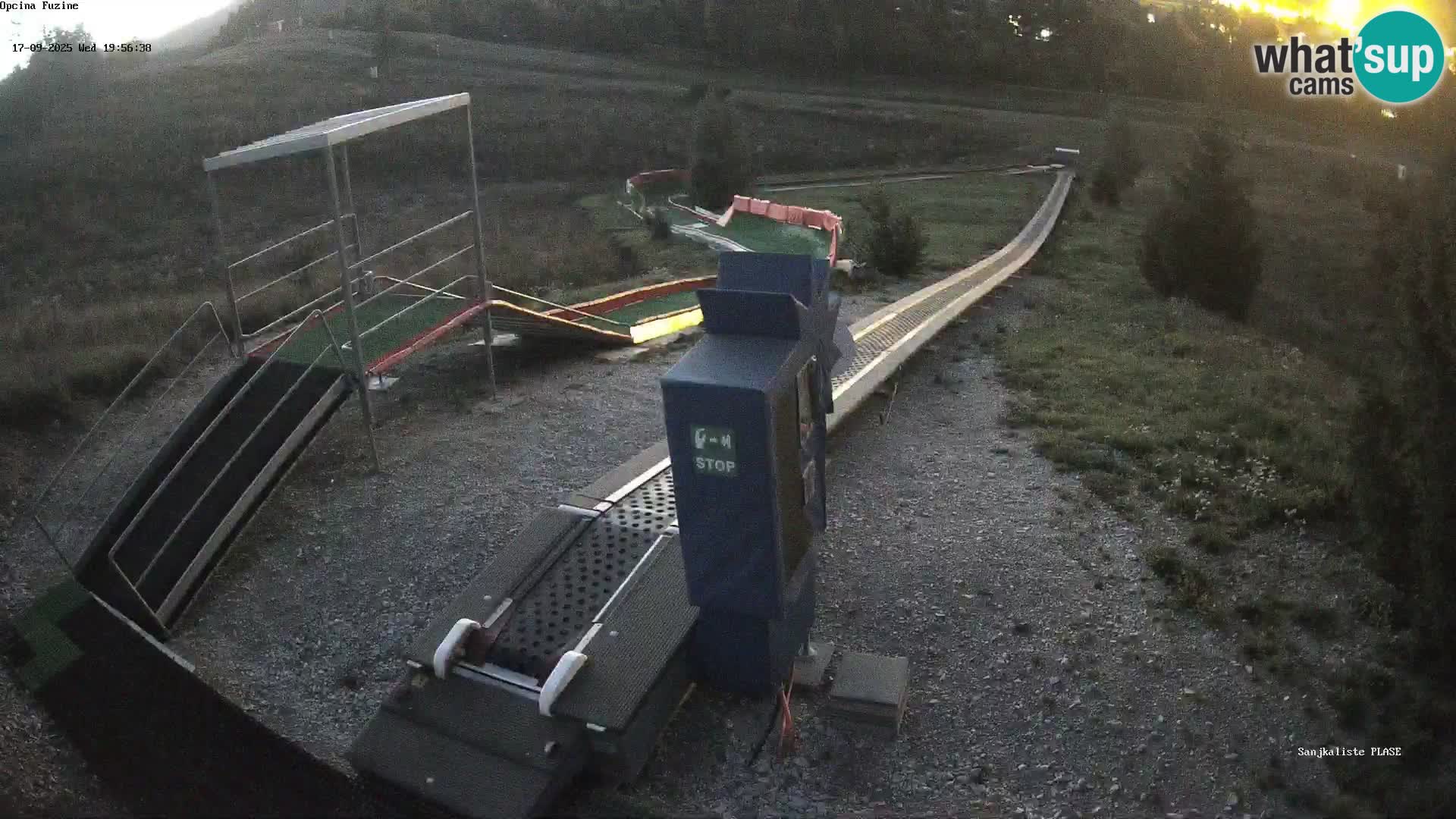 Webcam en direct Piste de luge de Fužine – Croatie