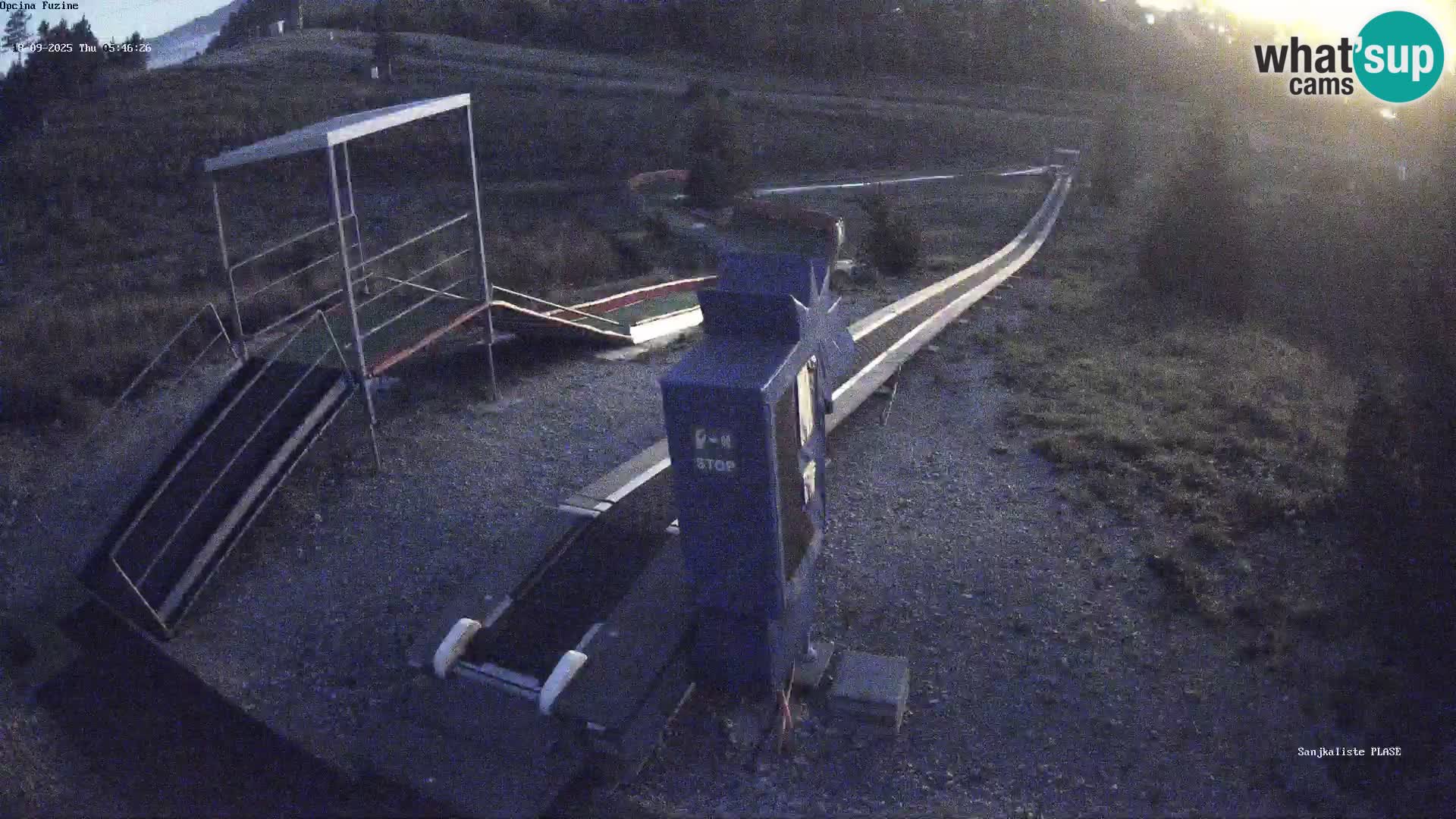 Webcam en direct Piste de luge de Fužine – Croatie