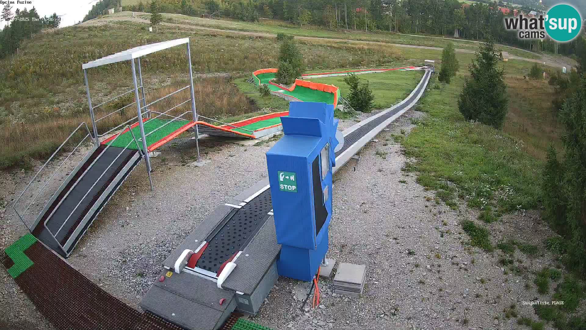 Live webcam Fužine toboggan run – Croatia