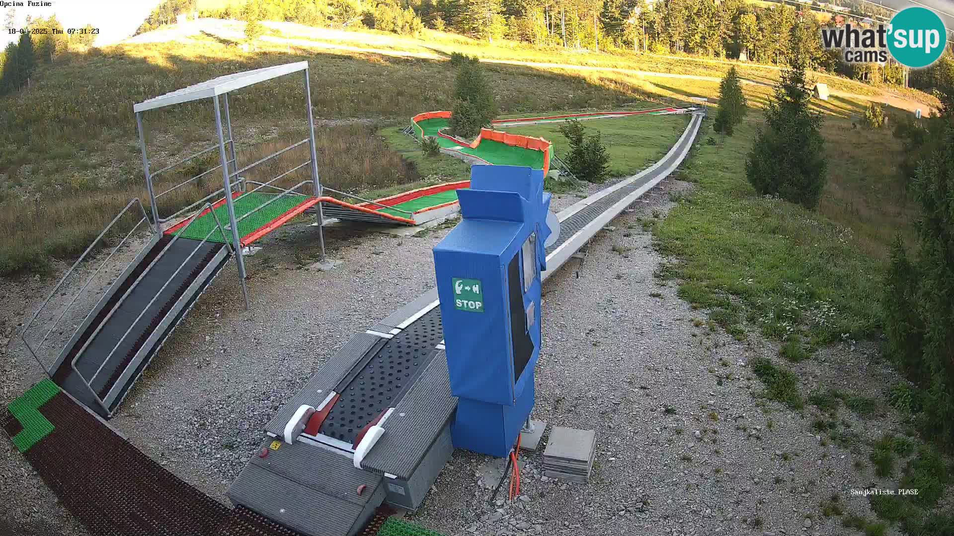 Live webcam Fužine toboggan run – Croatia