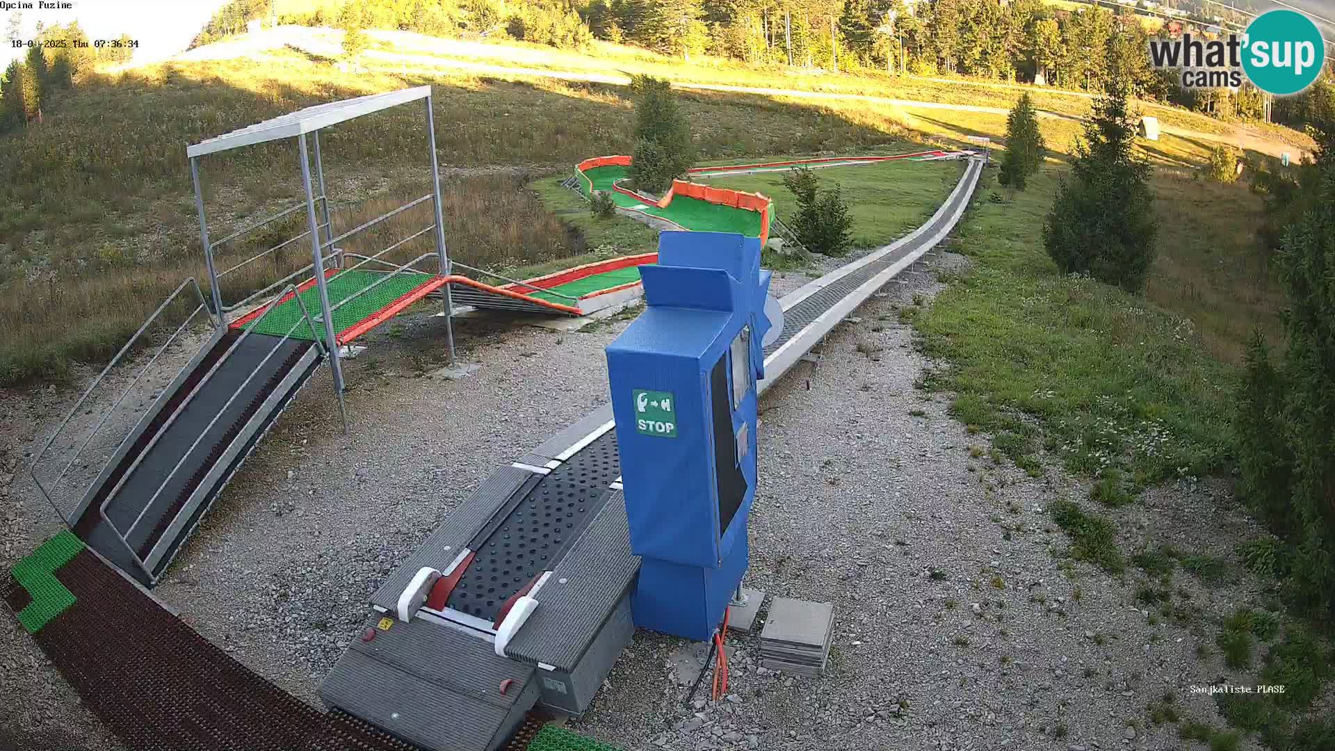 Live webcam Fužine toboggan run – Croatia